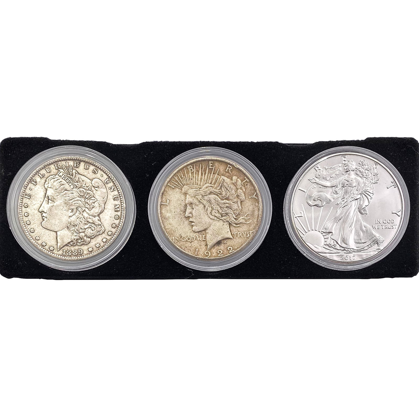 1889-2017 US Silver Dollar Set [3 Coins] (1 of 3)