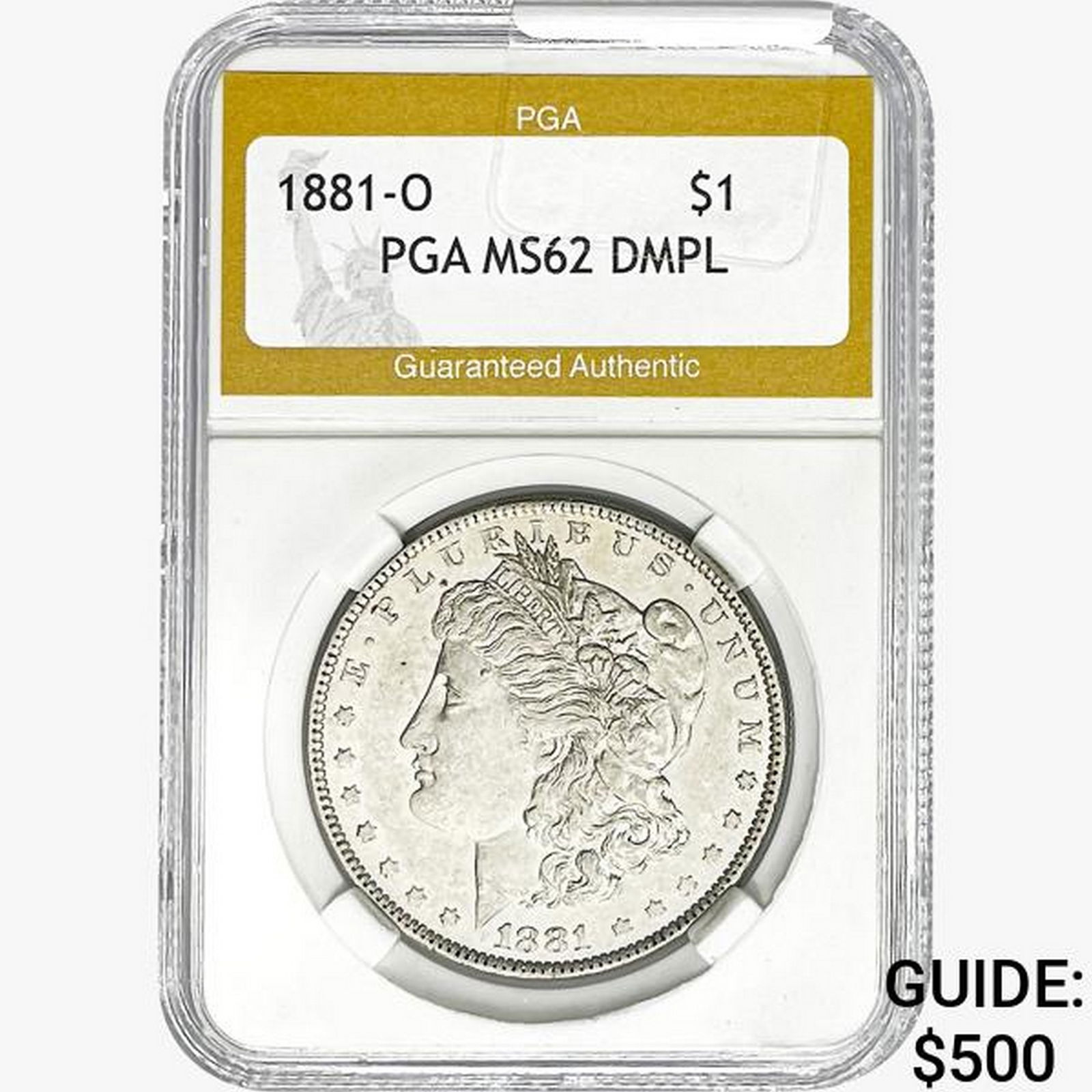 1881-O Morgan Silver Dollar PGA MS62 DMPL (1 of 2)
