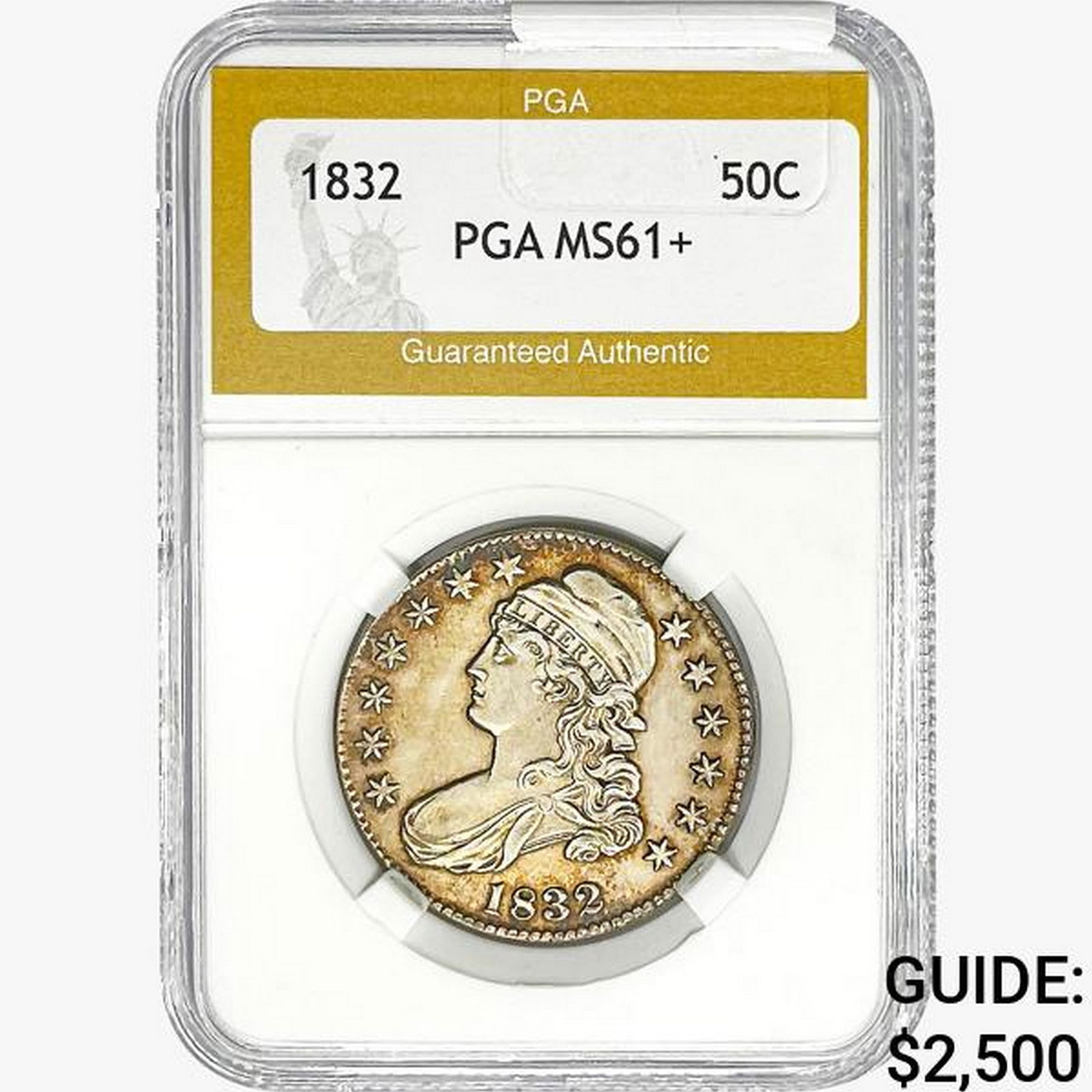 1832 Capped Bust Half Dollar PGA MS61+ (1 of 2)
