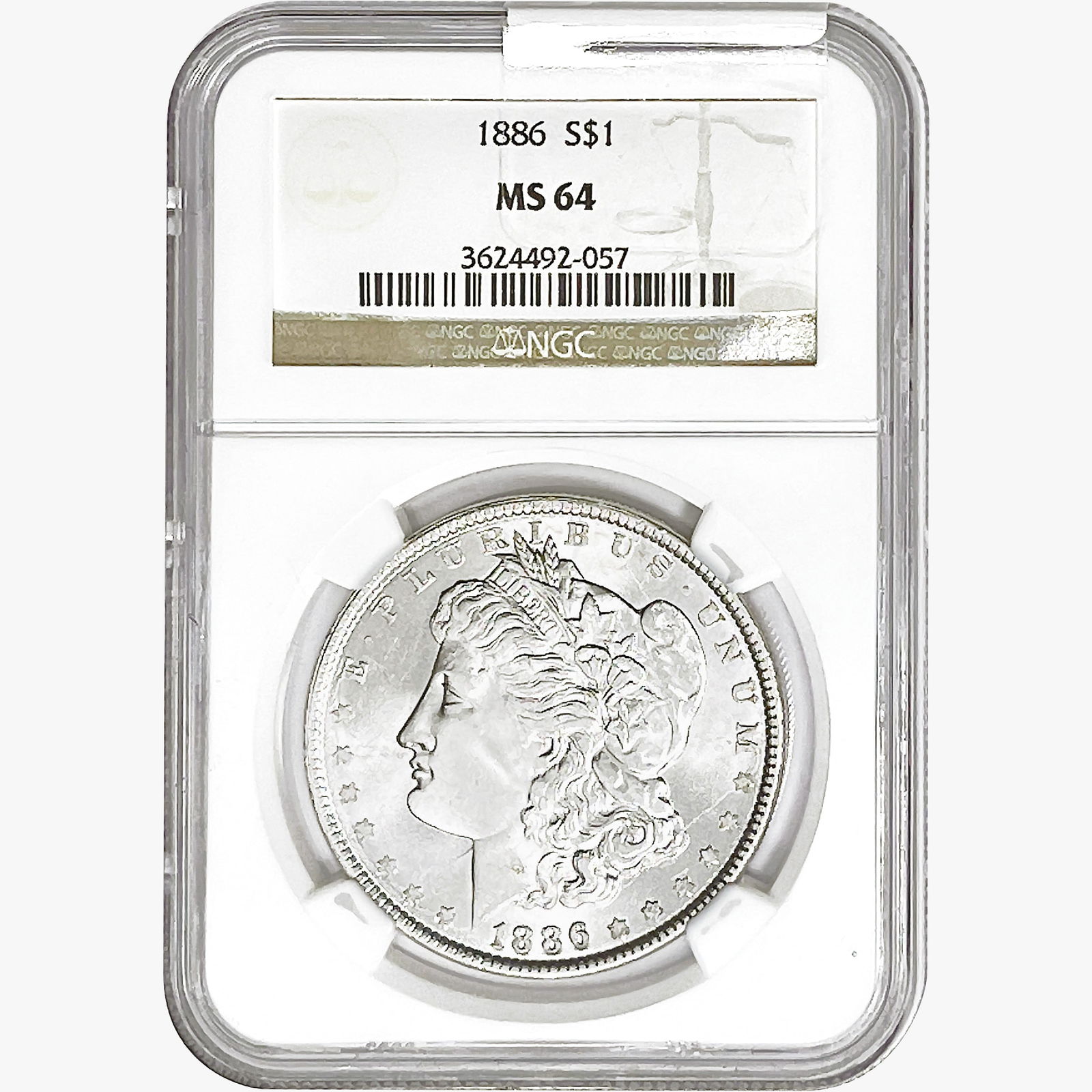 1886 Morgan Silver Dollar NGC MS64 (1 of 2)