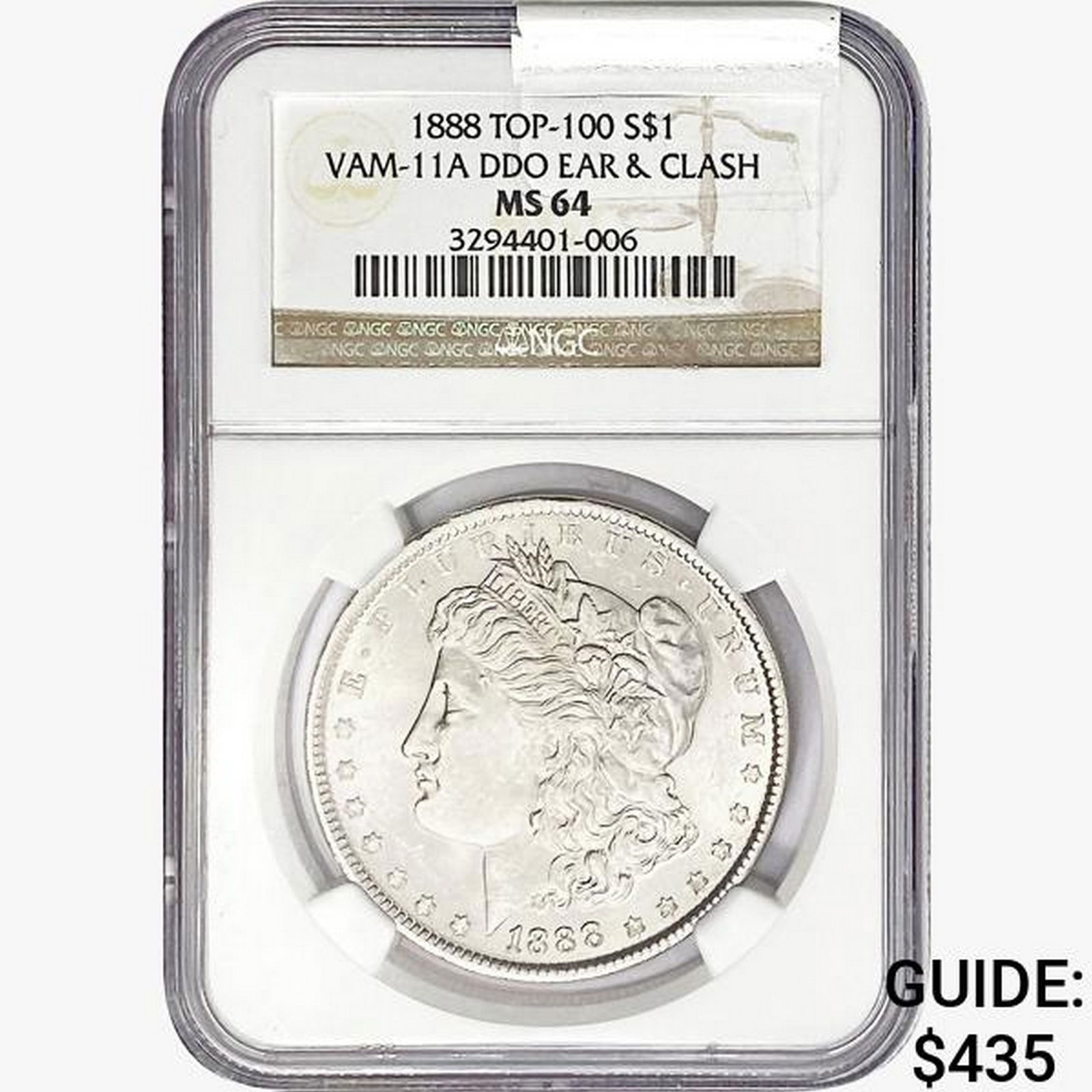 1888 Morgan Silver Dollar NGC MS64 VAM-11A DDO (1 of 2)