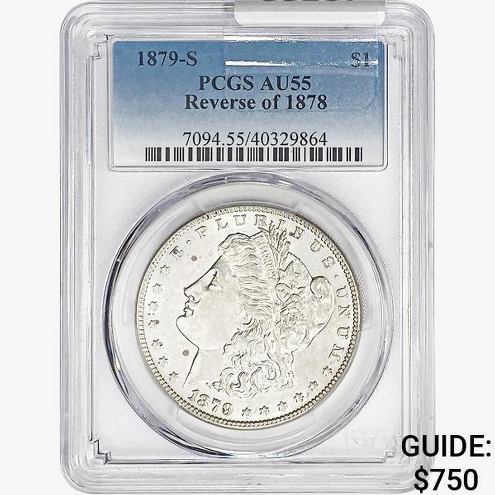 1879-S REV 78 Morgan Silver Dollar PCGS AU55 (1 of 2)