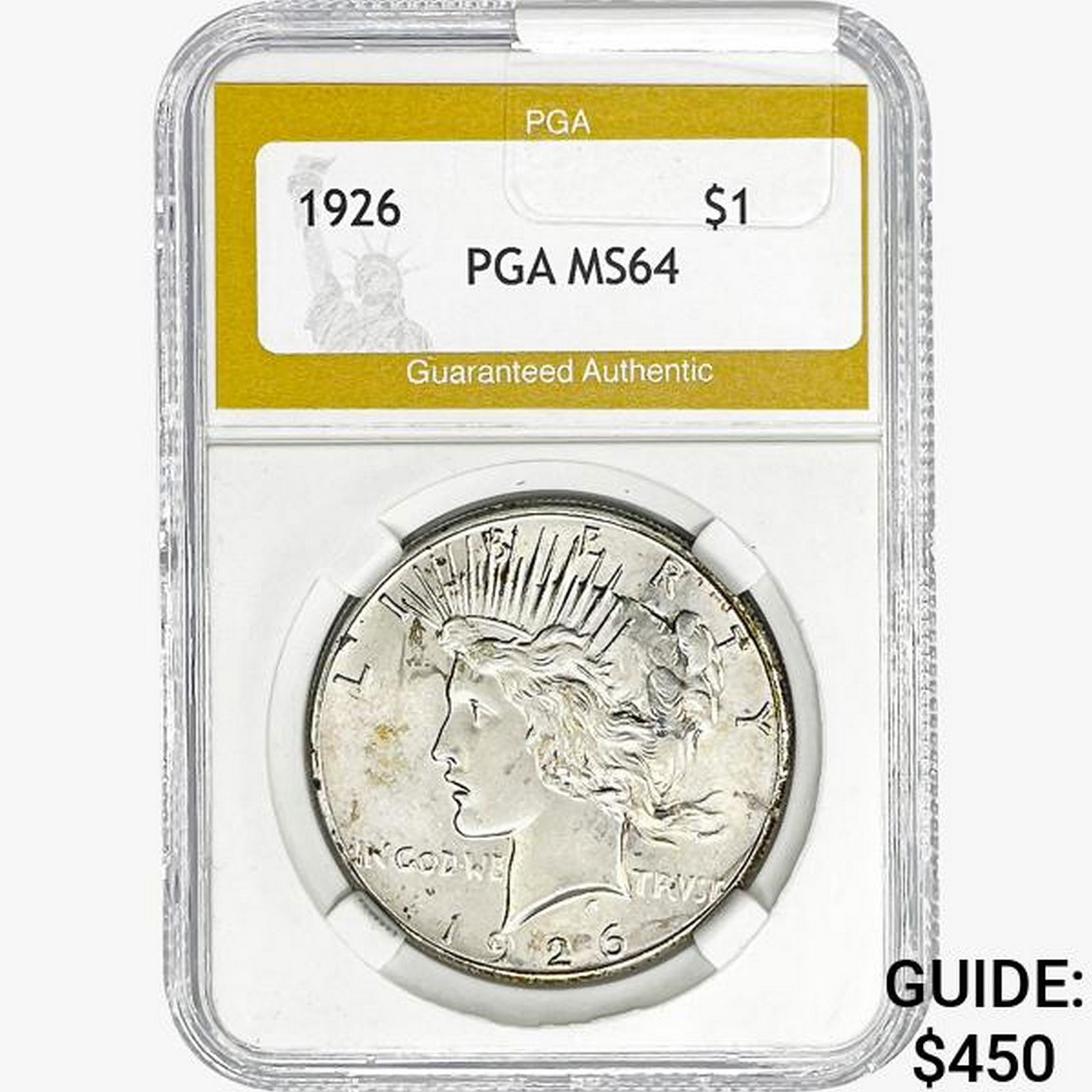 1926 Silver Peace Dollar PGA MS64 (1 of 2)