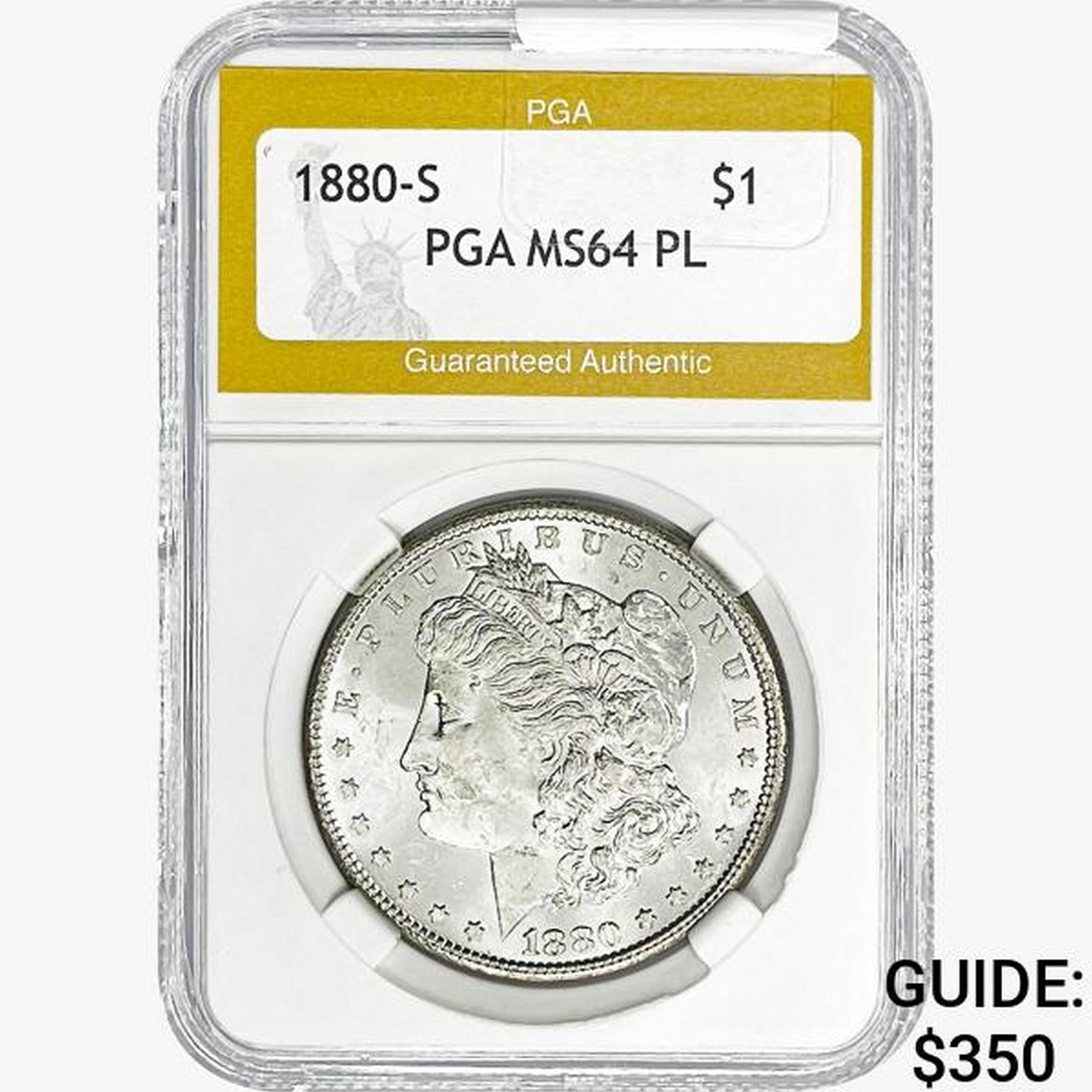 1880-S Morgan Silver Dollar PGA MS64 PL (1 of 2)