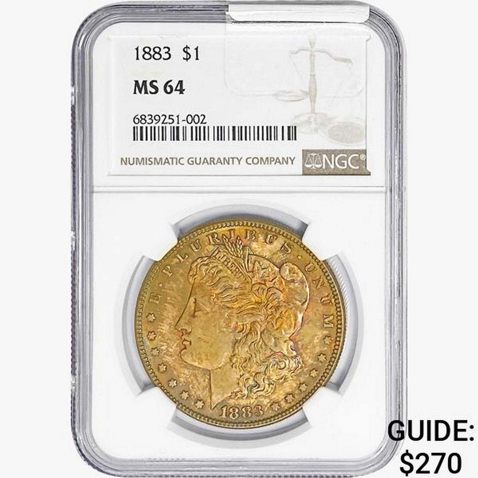 1883 Morgan Silver Dollar NGC MS64 (1 of 2)