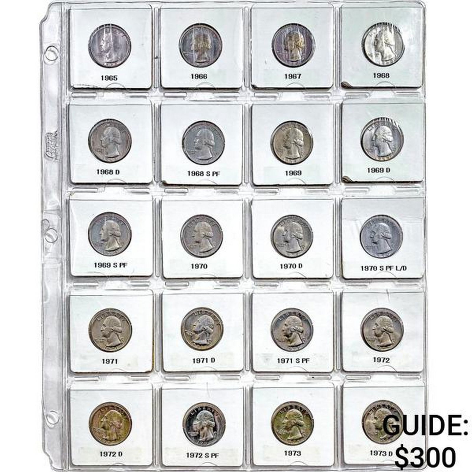 1965-1998 BU Washington Quarter Set W/Silver Proofs [104 Coins] (1 of 13)