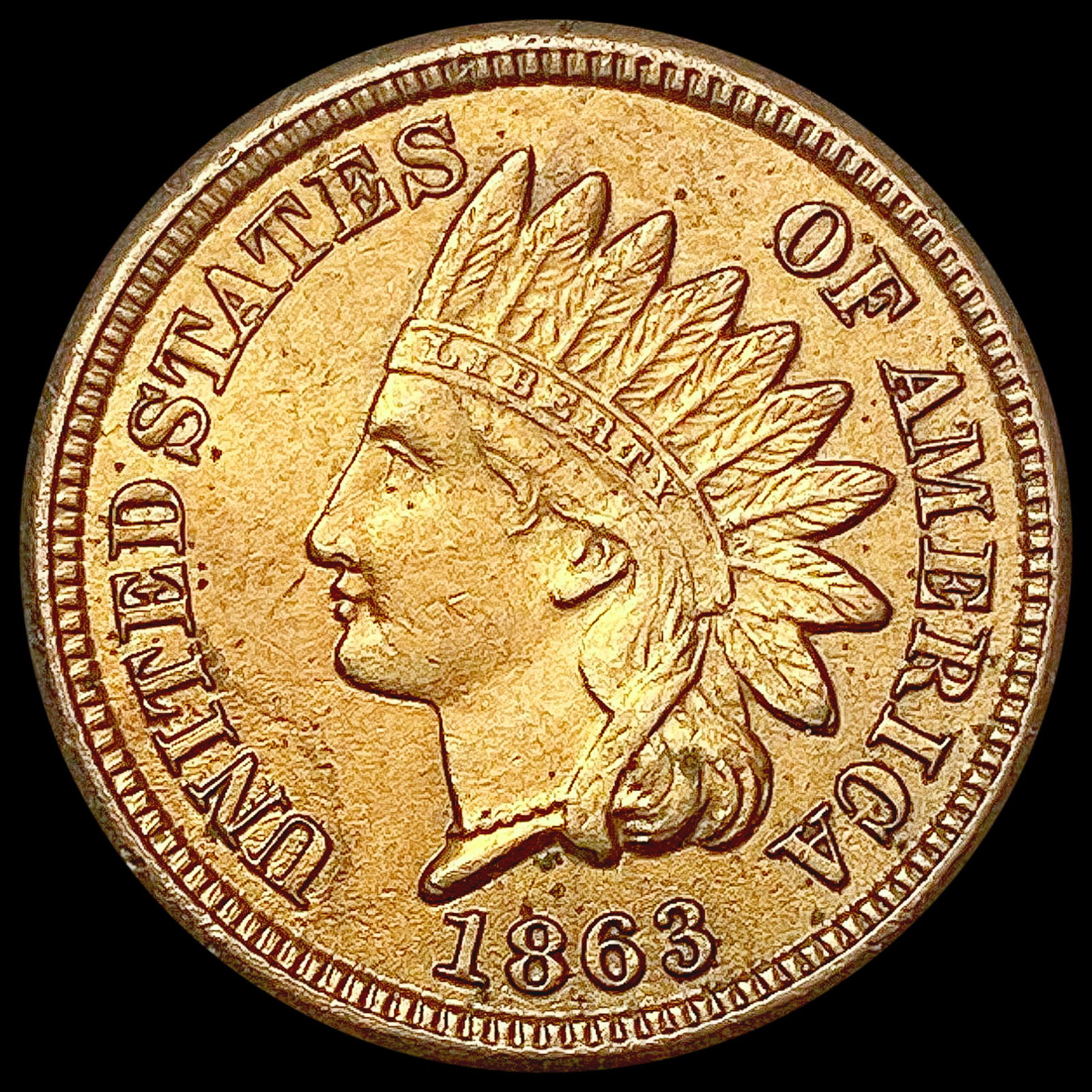 1863 Indian Head Cent UNCIRCULATED (1 of 2)