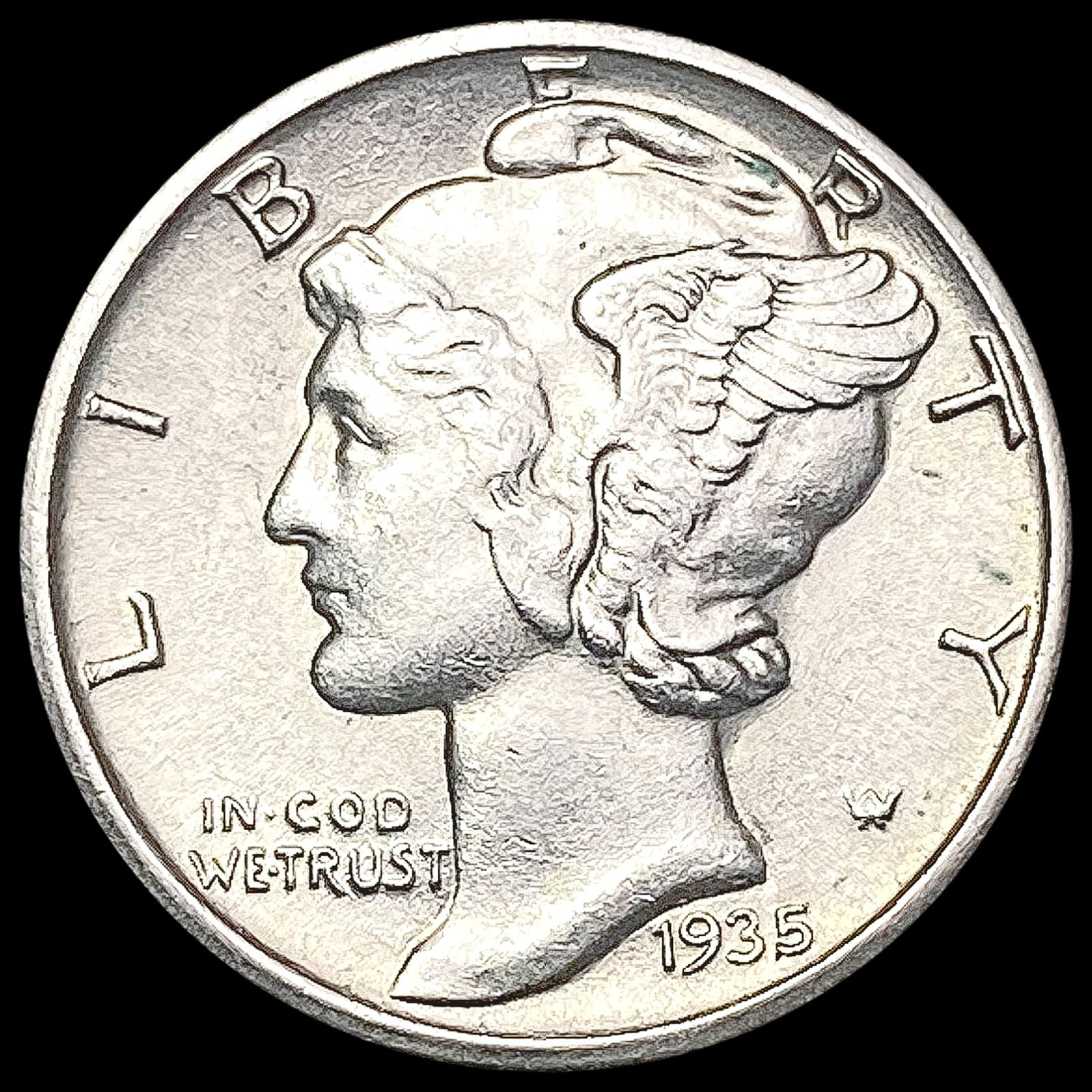 1935-S Mercury Dime CHOICE BU (1 of 2)