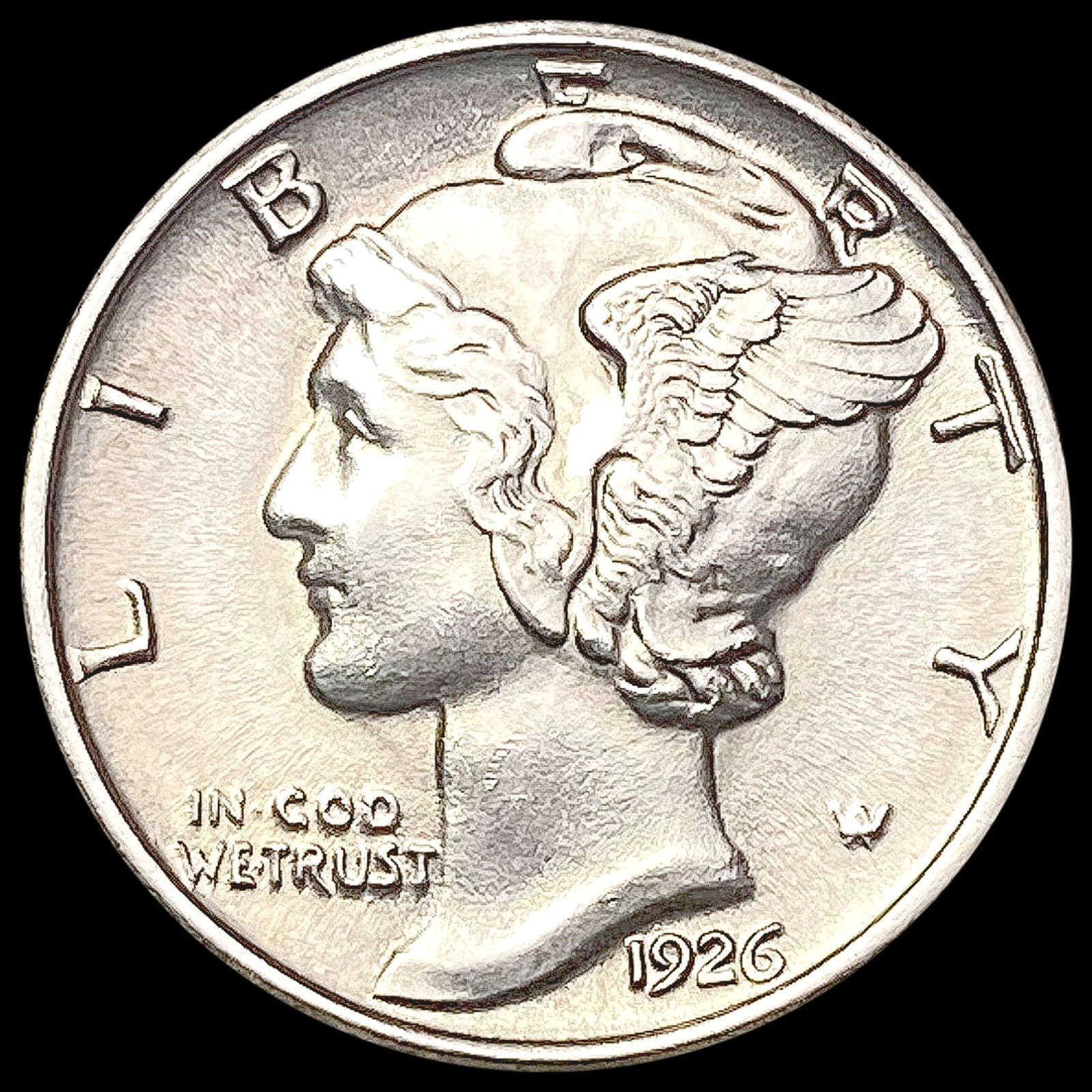 1926 FSB Mercury Dime GEM BU (1 of 2)