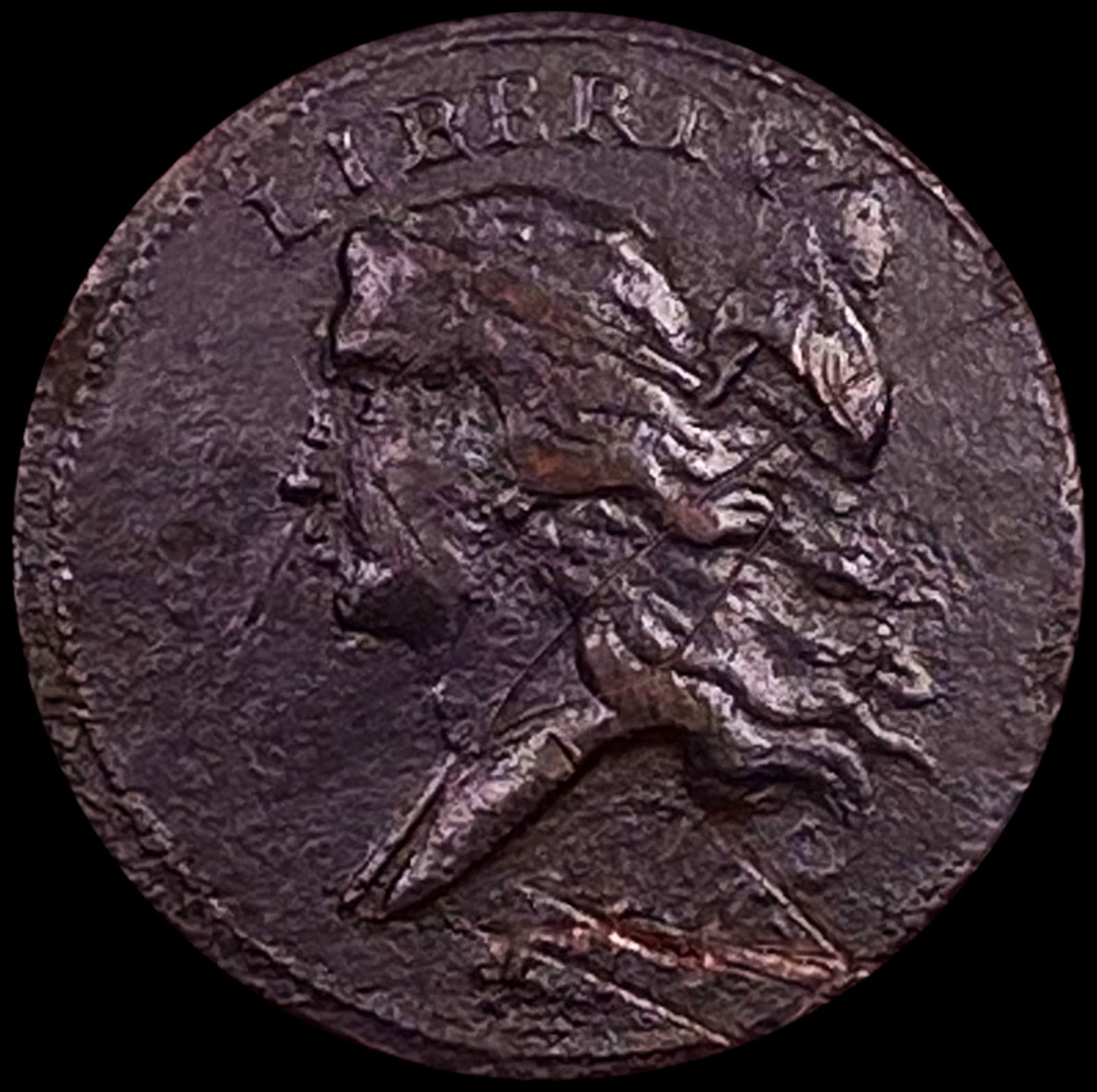 1793 Bust Left Liberty Cap Half Cent CLOSELY UNCIRCULATED (1 of 2)