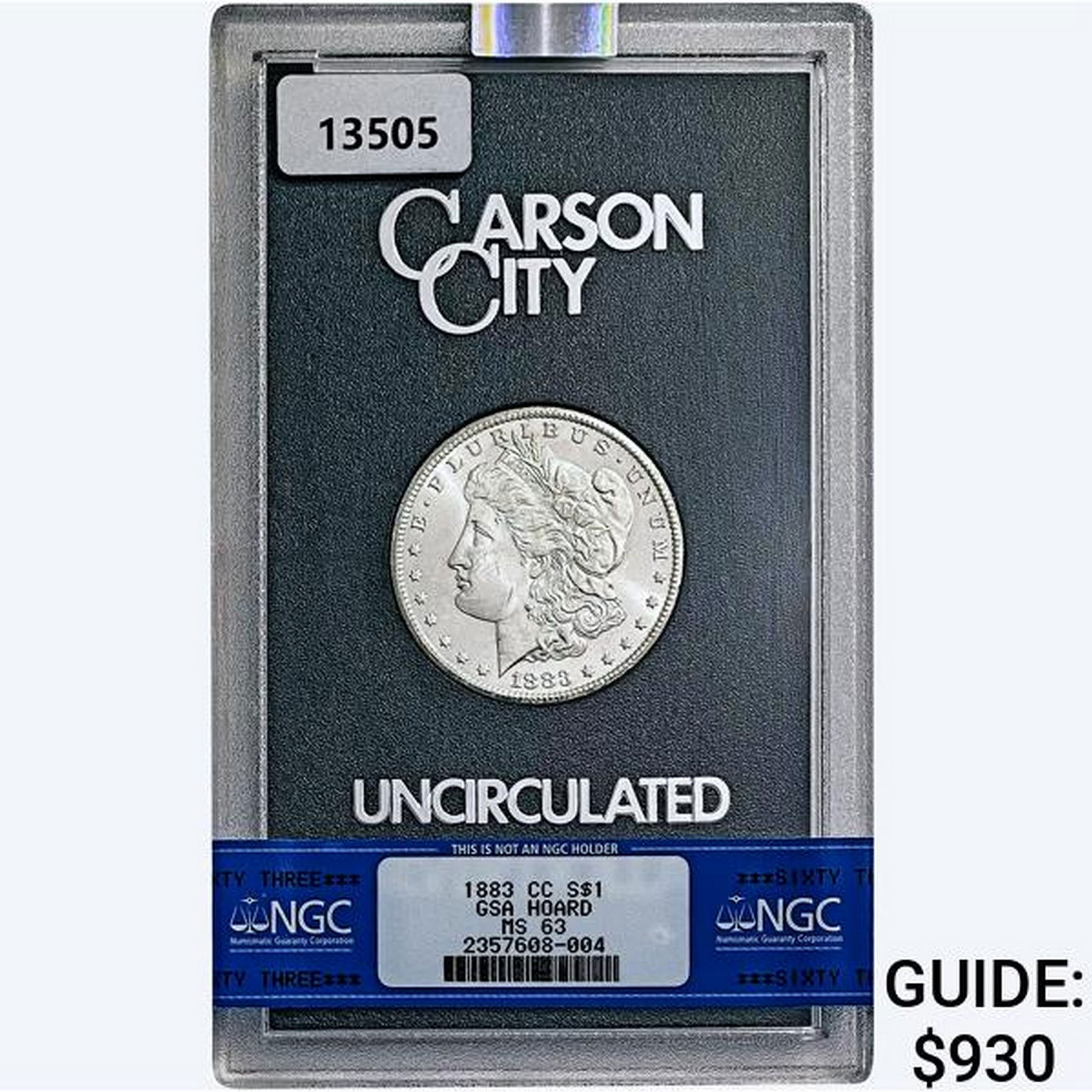 1883-CC Morgan Silver Dollar NGC MS63 GSA (1 of 2)