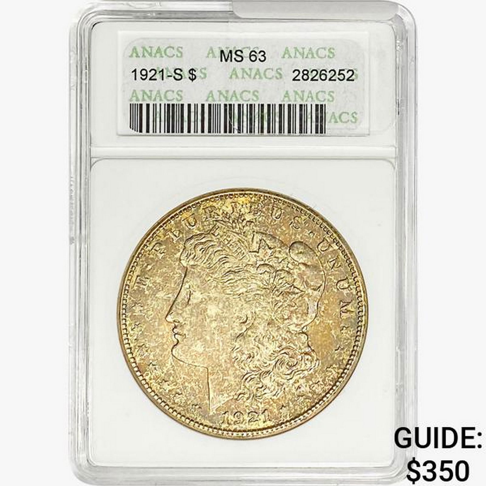 1921-S Morgan Silver Dollar ANACS MS63 (1 of 2)