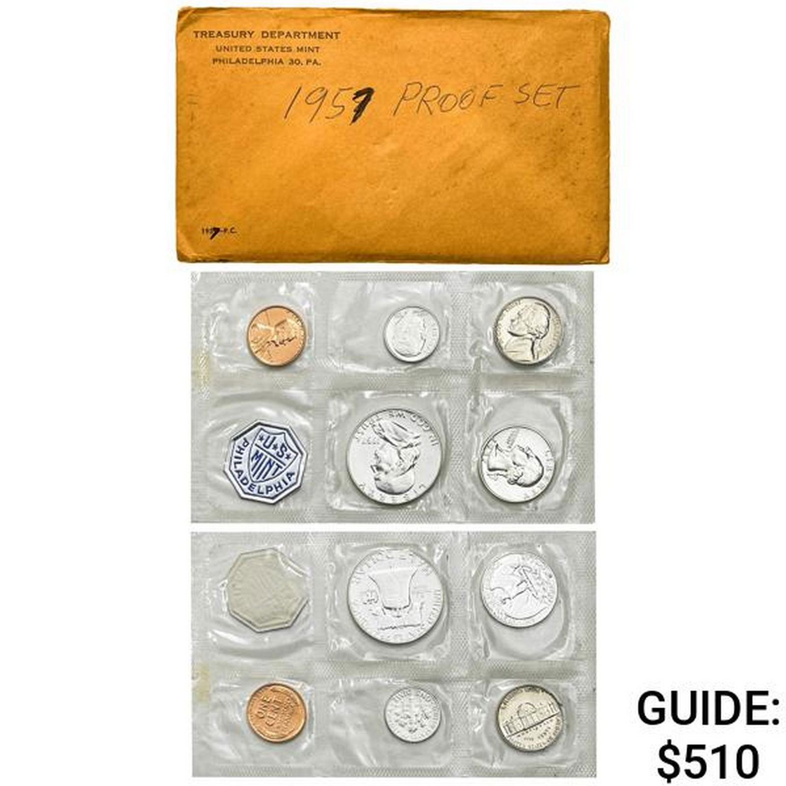 1957-1961 Varied Date US Proof Sets [35 Coins] (1 of 7)