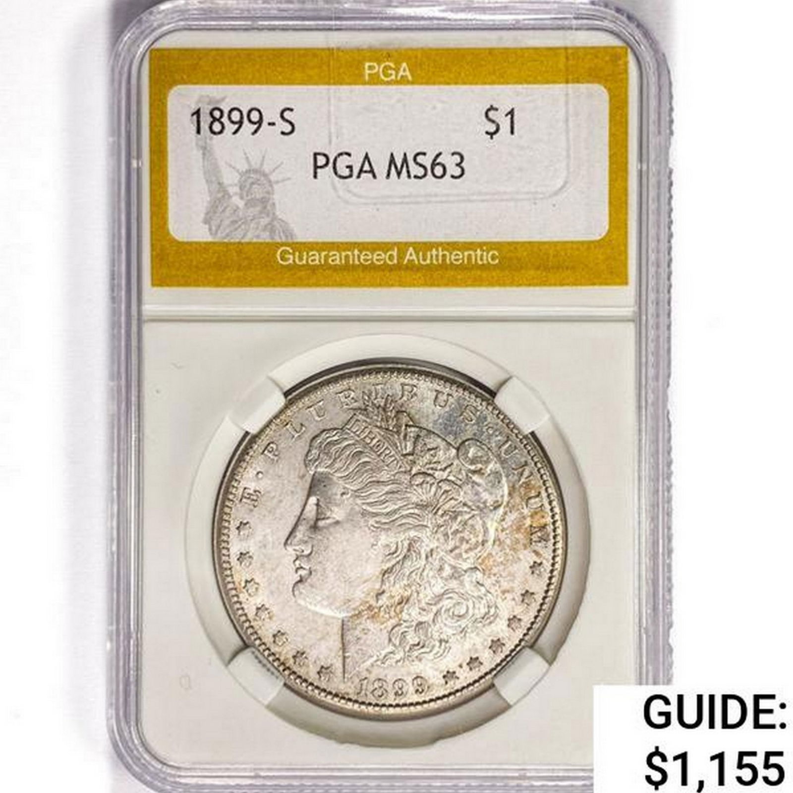 1899-S Morgan Silver Dollar PGA MS63 (1 of 2)