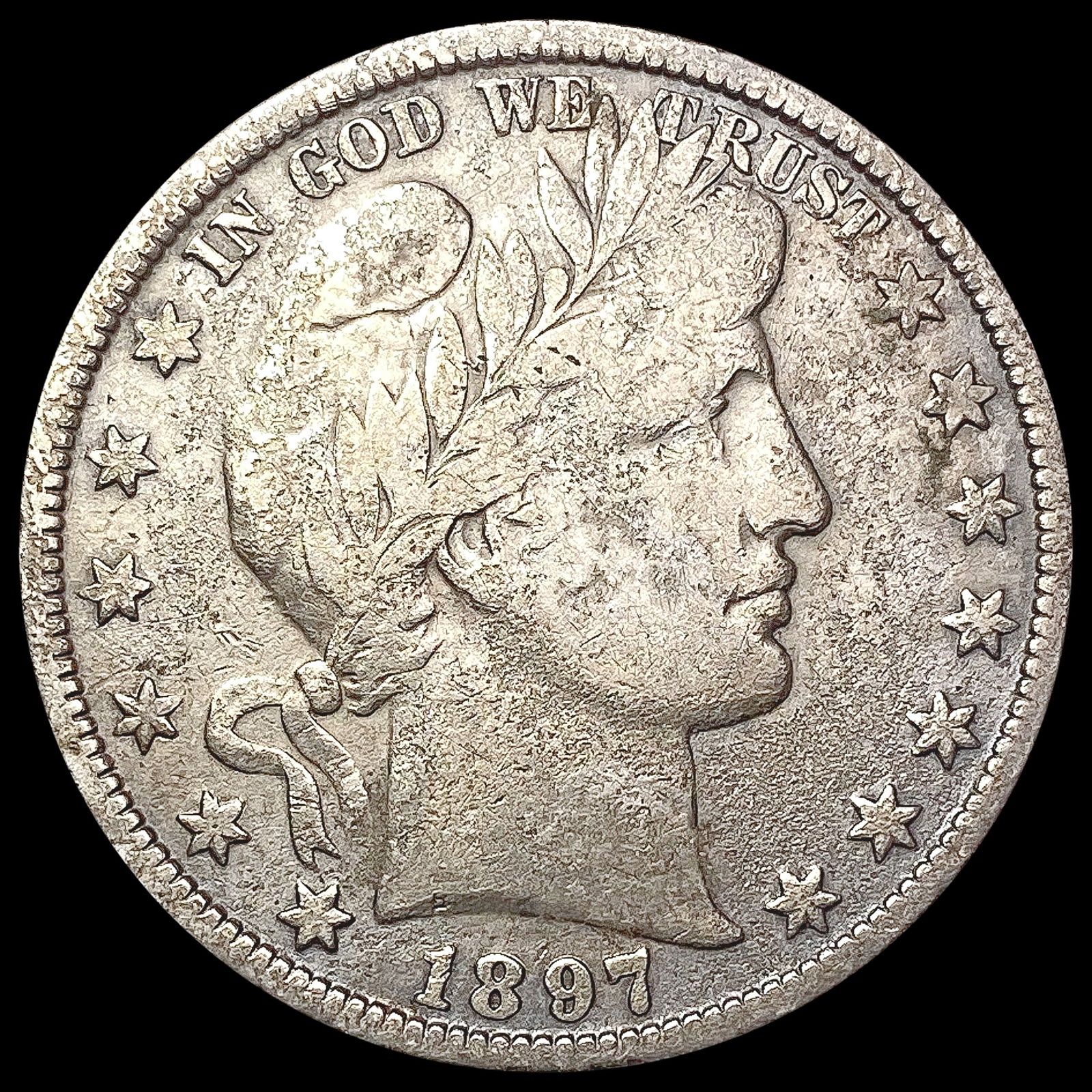 1897 Barber Half Dollar LIGHTLY CIRCULATED (1 of 2)