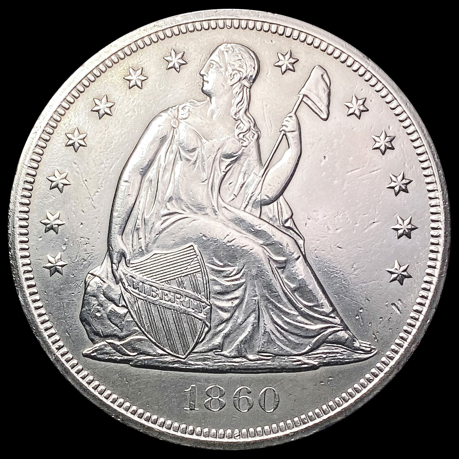 1860 O Seated Liberty Dollar UNCIRCULATED (1 of 2)