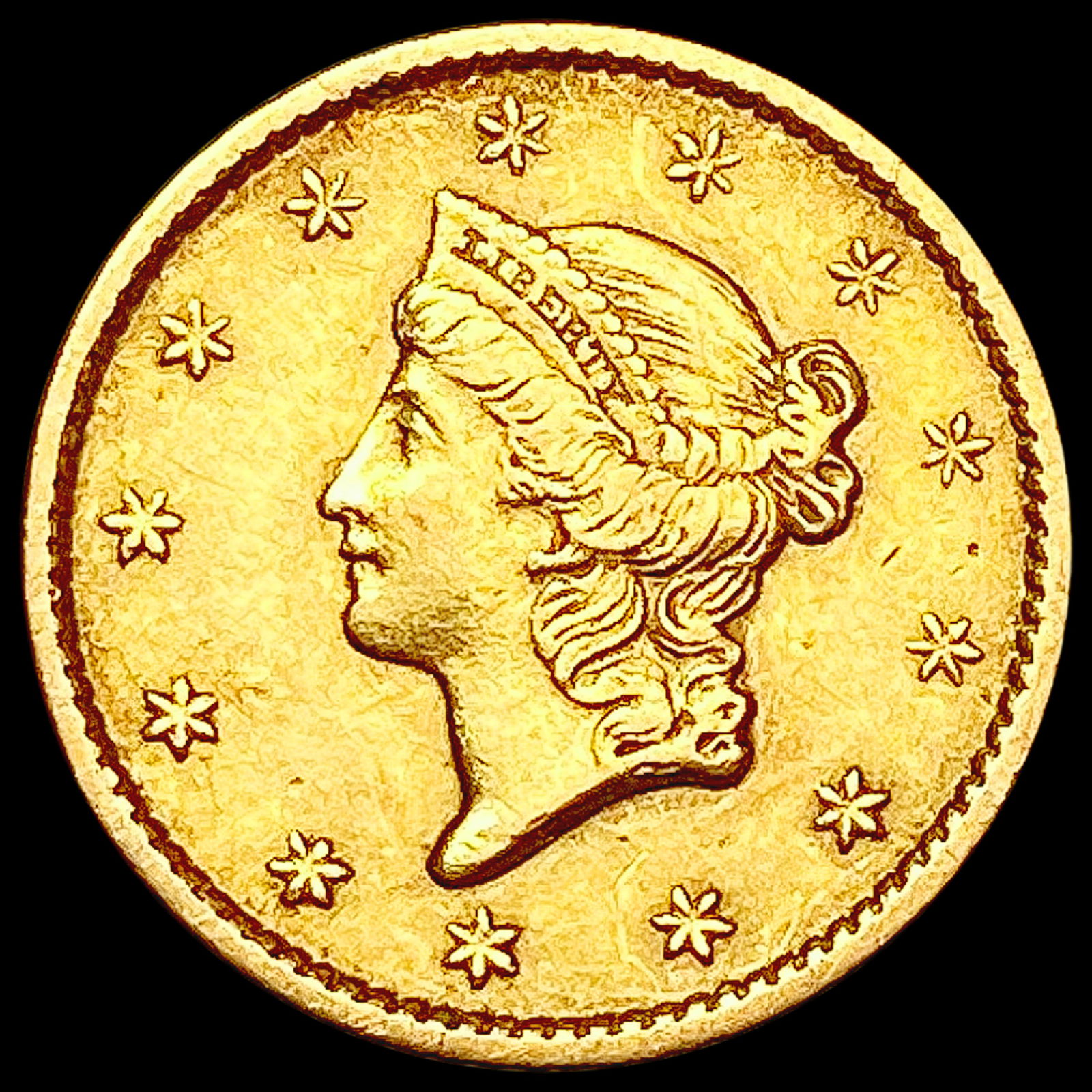 1852 Rare Gold Dollar CLOSELY UNCIRCULATED (1 of 2)
