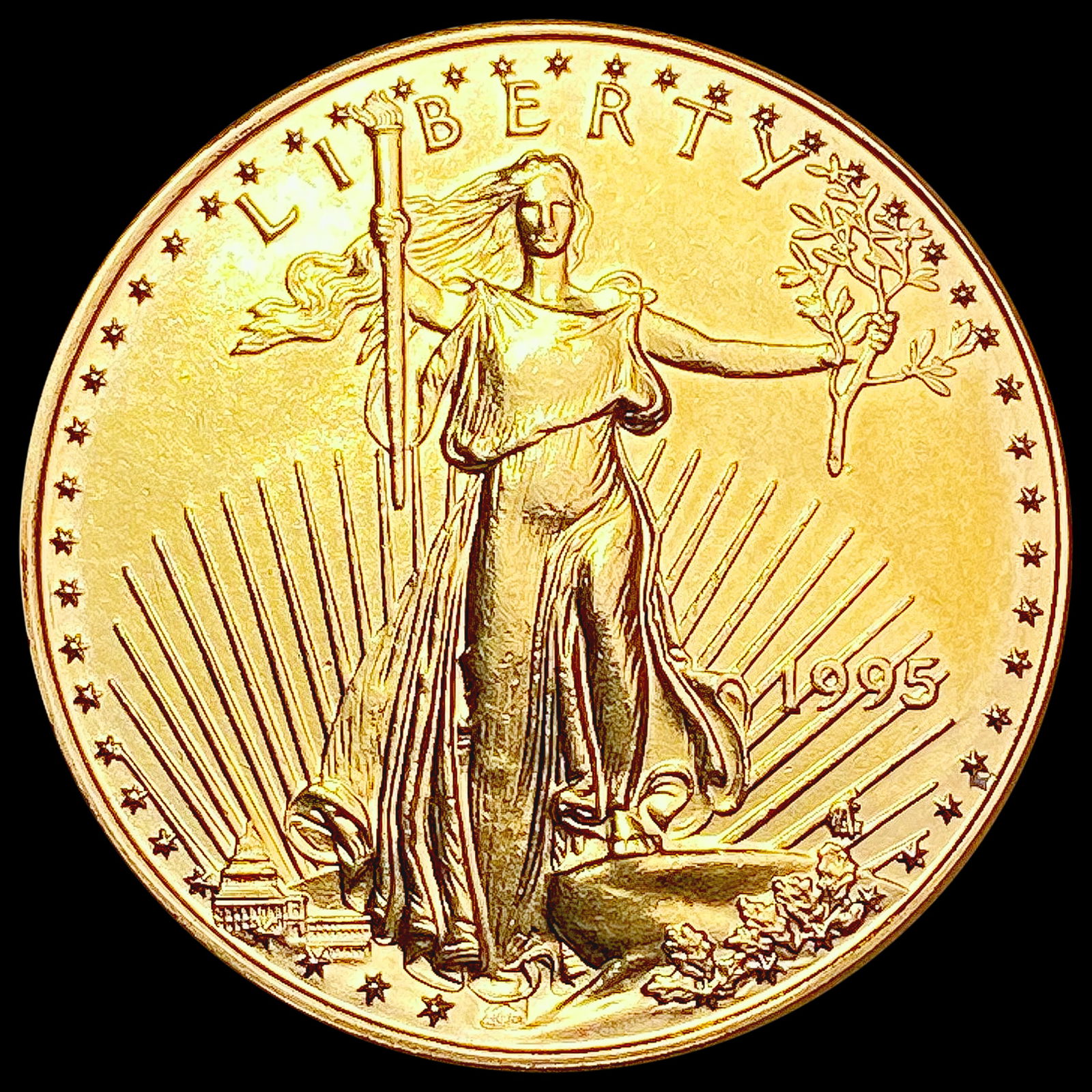 1995 1/2 oz Gold Eagle SUPERB GEM BU (1 of 2)