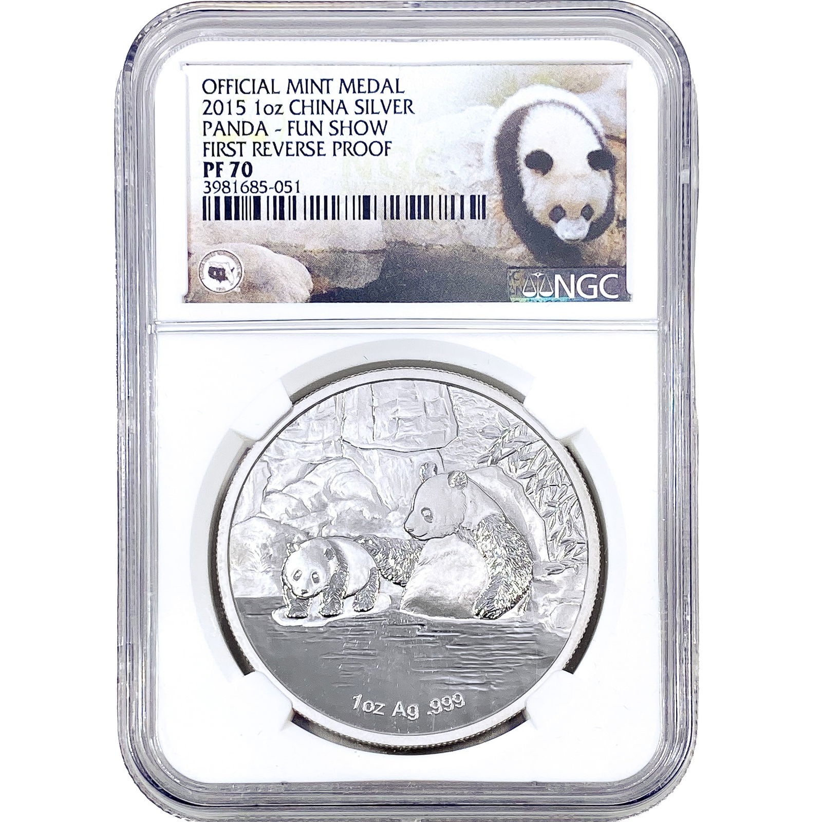 2015 1 oz Silver Panda NGC PF70 Fun Show RP (1 of 4)