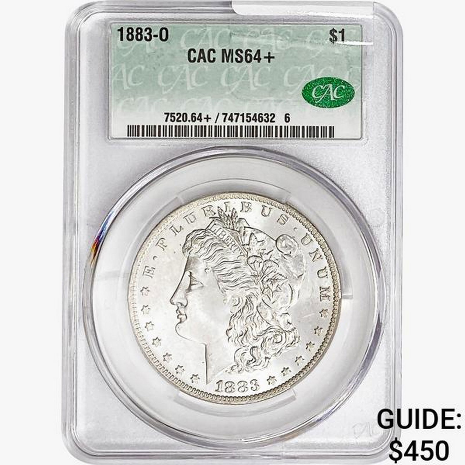 1883-O Morgan Silver Dollar CAC MS64+ (1 of 2)