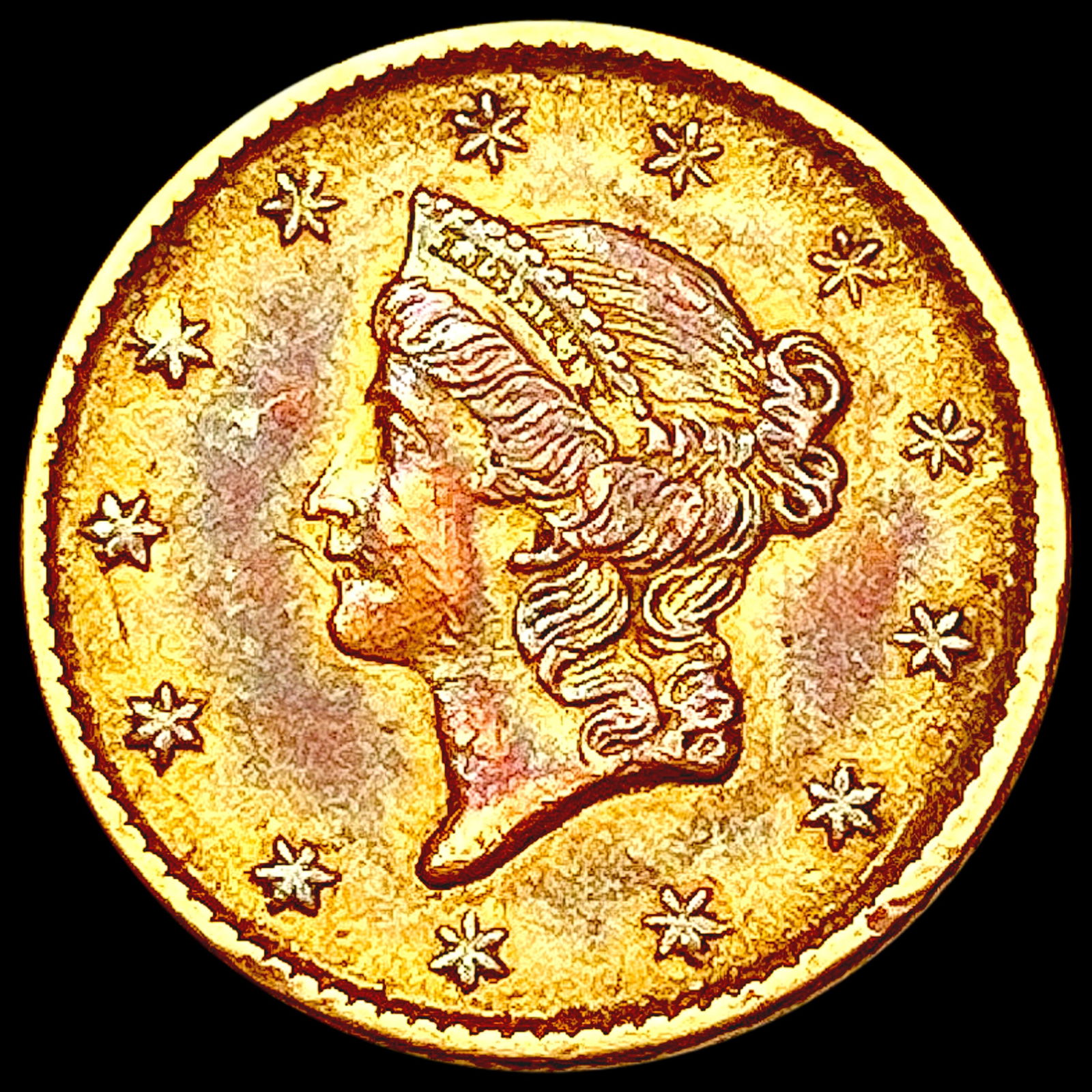 1853 Rare Gold Dollar LIGHTLY CIRCULATED (1 of 2)