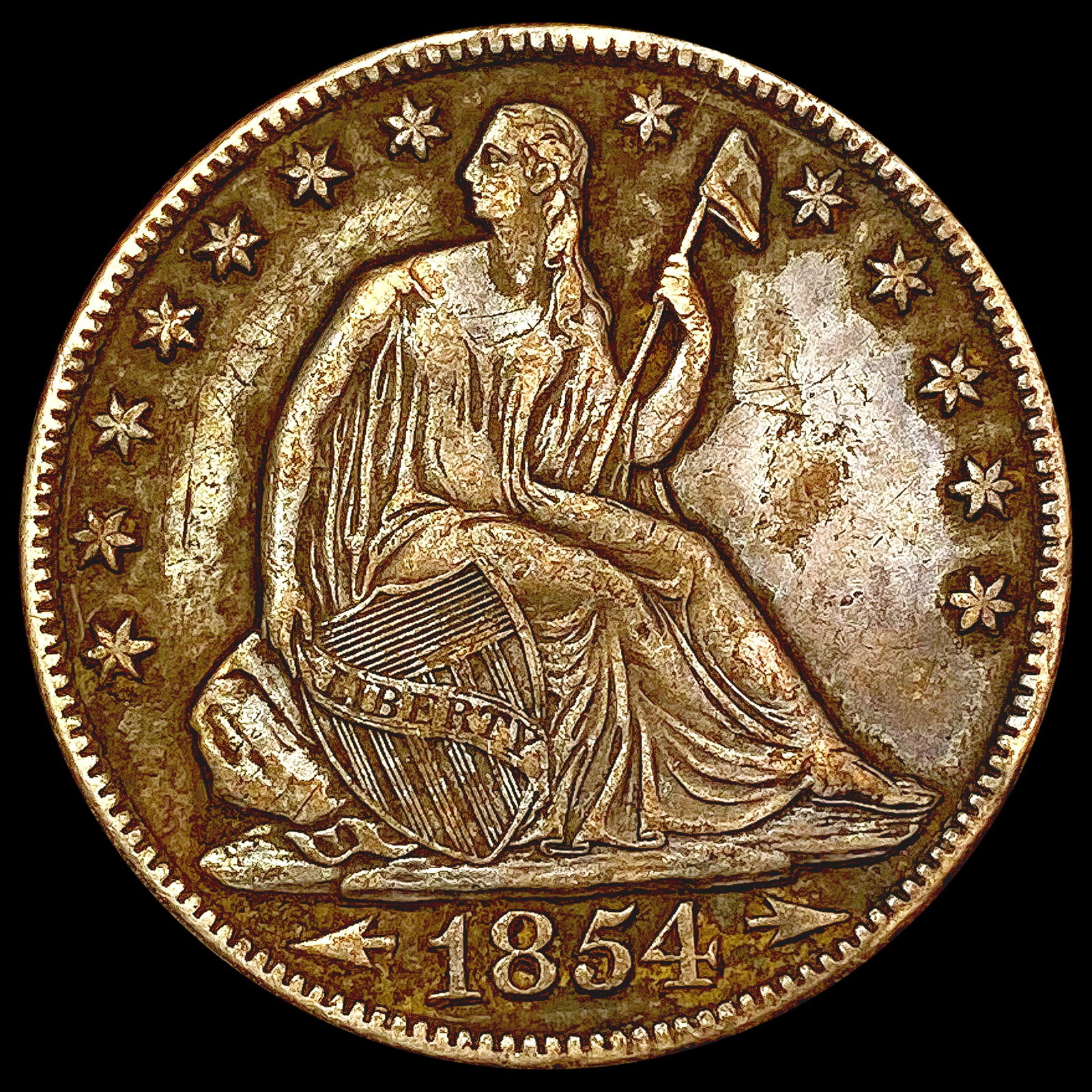 1854 O Seated Liberty Half Dollar CLOSELY UNCIRCULATED (1 of 2)