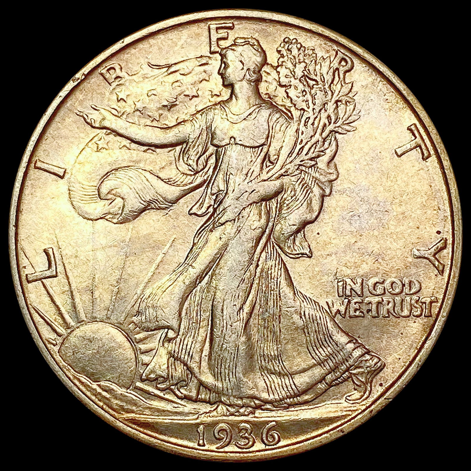 1936 D Walking Liberty Half Dollar UNCIRCULATED (1 of 2)