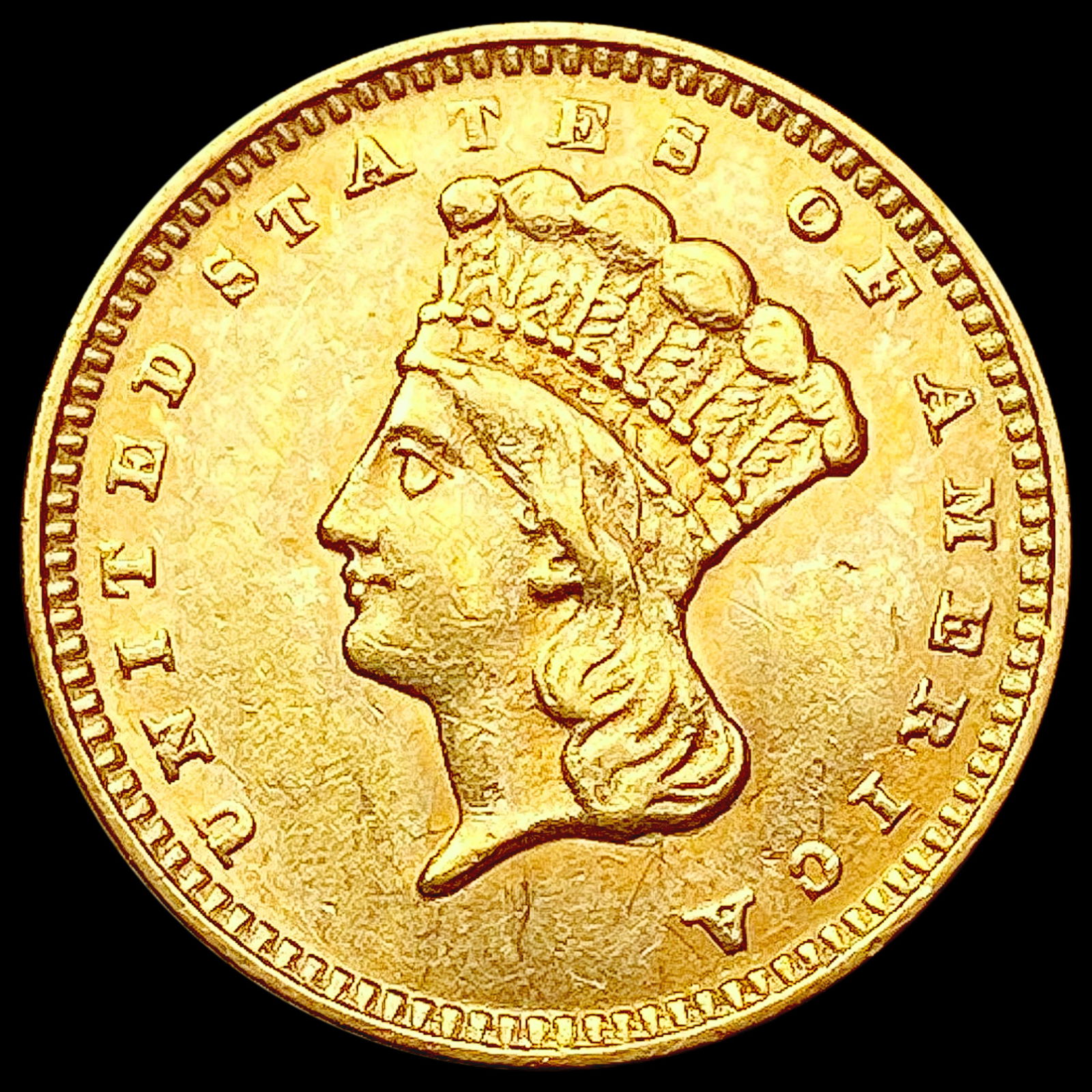 1874 Rare Gold Dollar UNCIRCULATED (1 of 2)