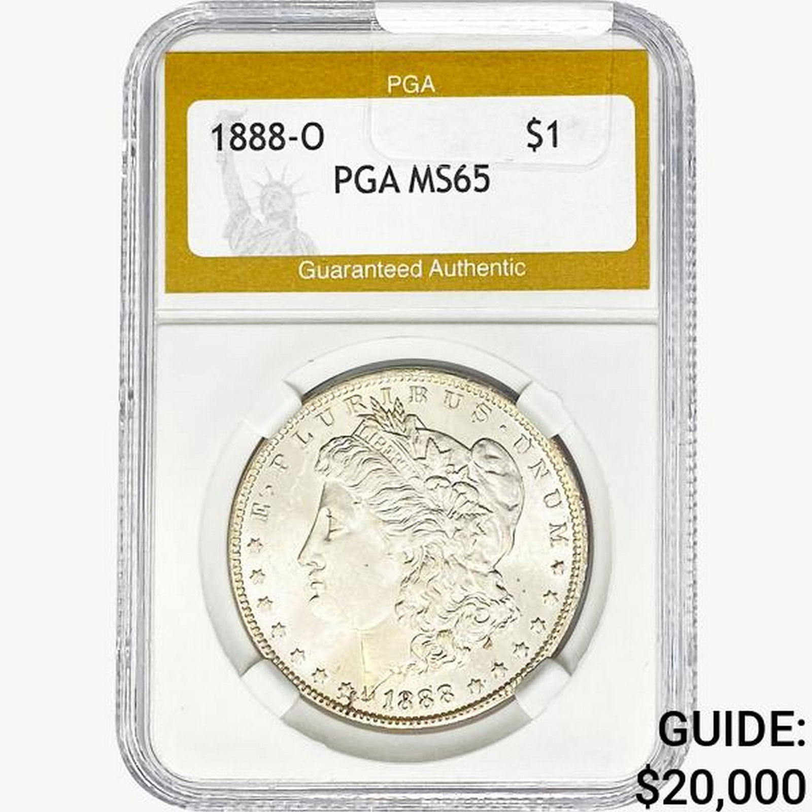 1880-O Morgan Silver Dollar PGA MS65 (1 of 2)