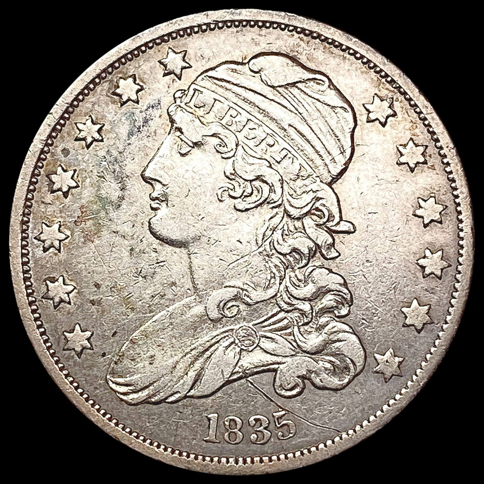 1835 Capped Bust Quarter CLOSELY UNCIRCULATED (1 of 2)