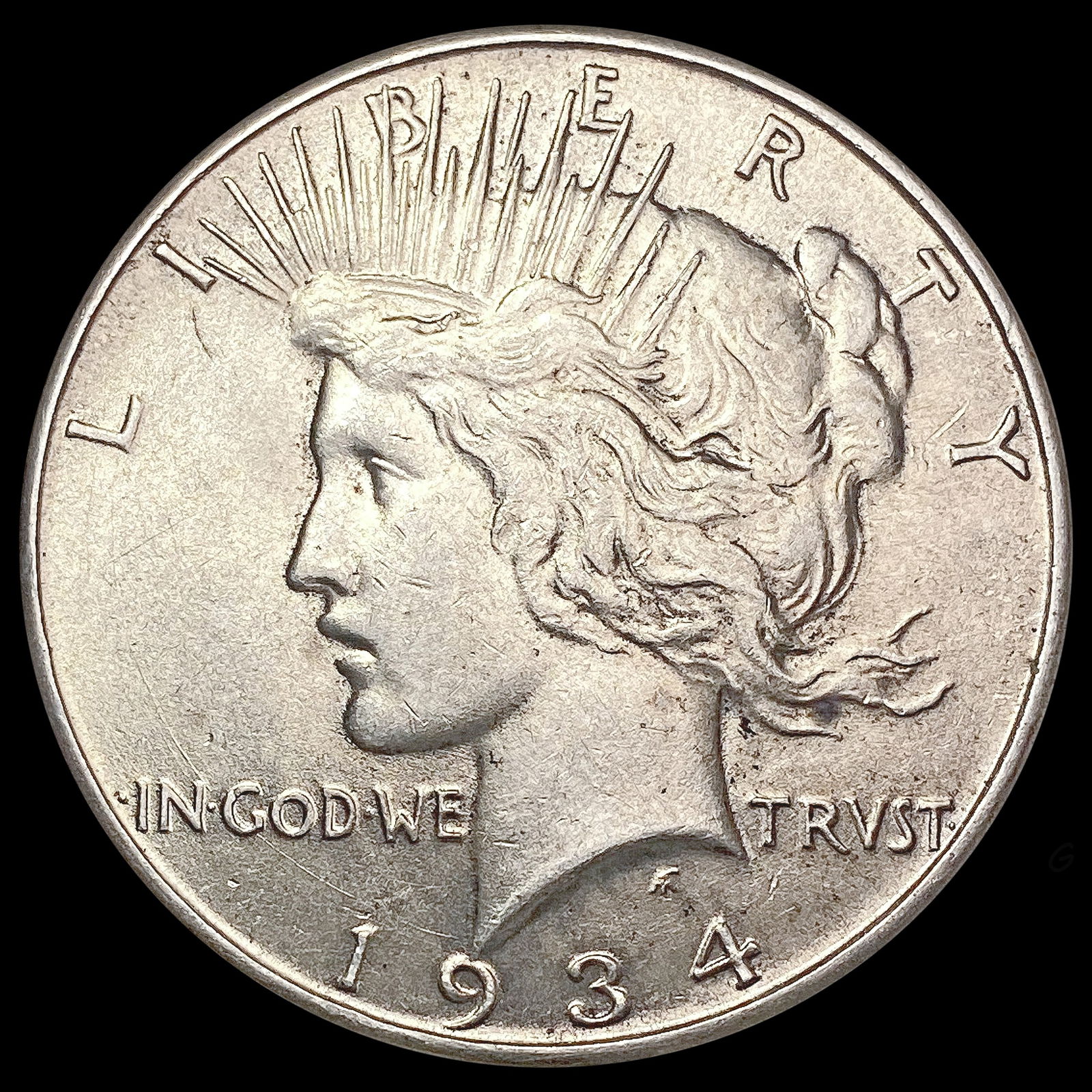 1934 Silver Peace Dollar CHOICE BU (1 of 2)