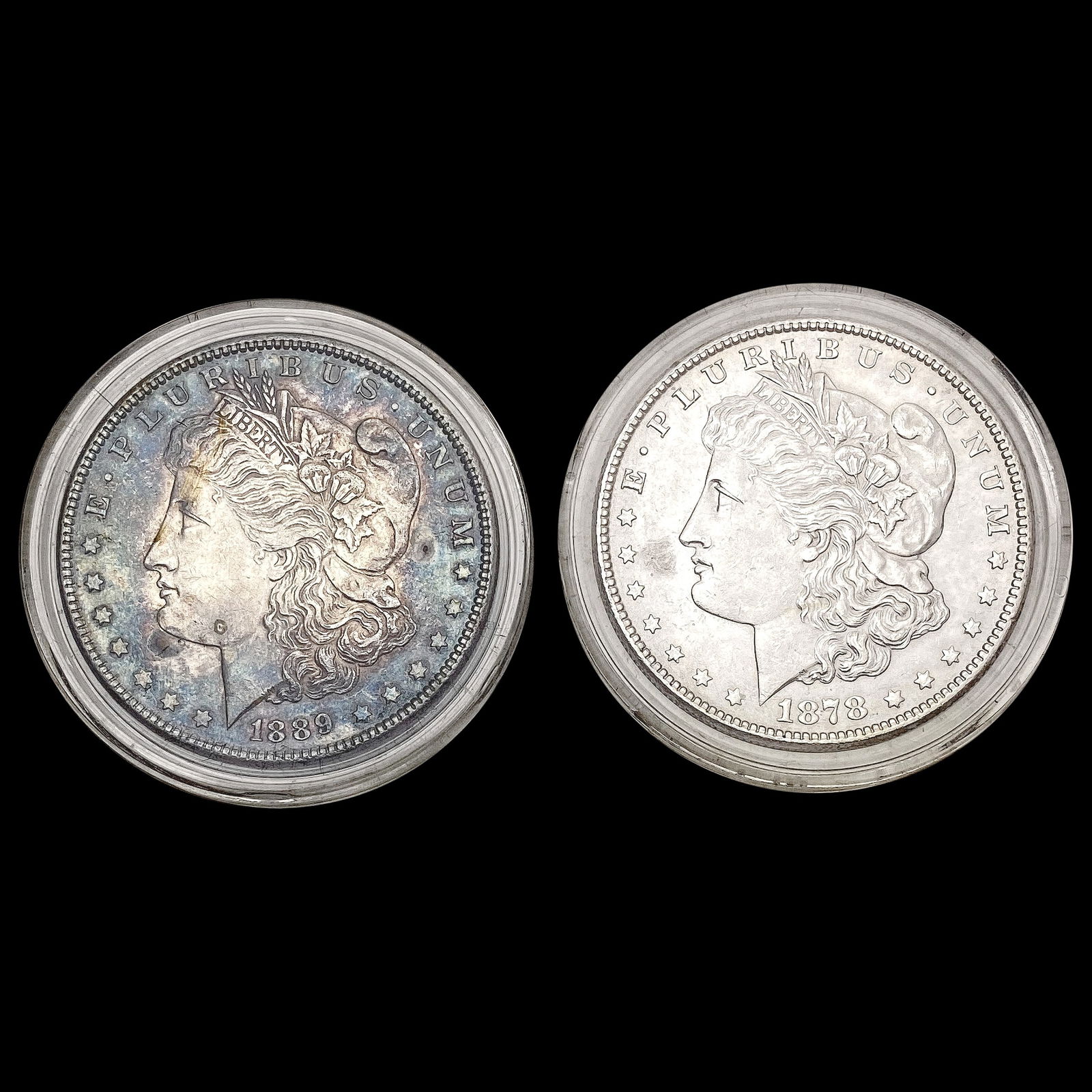 [2] 1878-S&1889 Morgan Silver Dollar UNCIRCULATED (1 of 2)