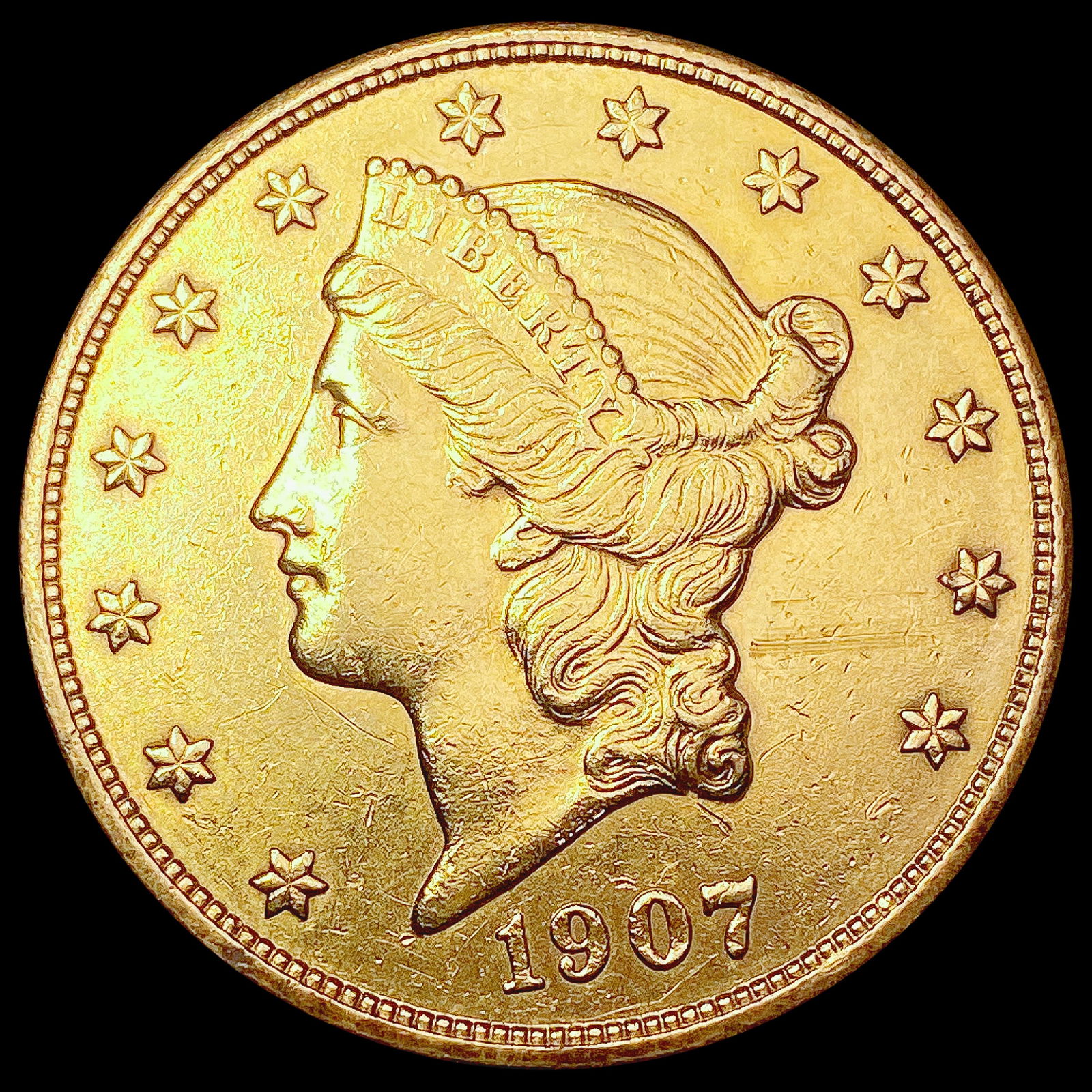 1907 $20 Gold Double Eagle CHOICE AU (1 of 2)