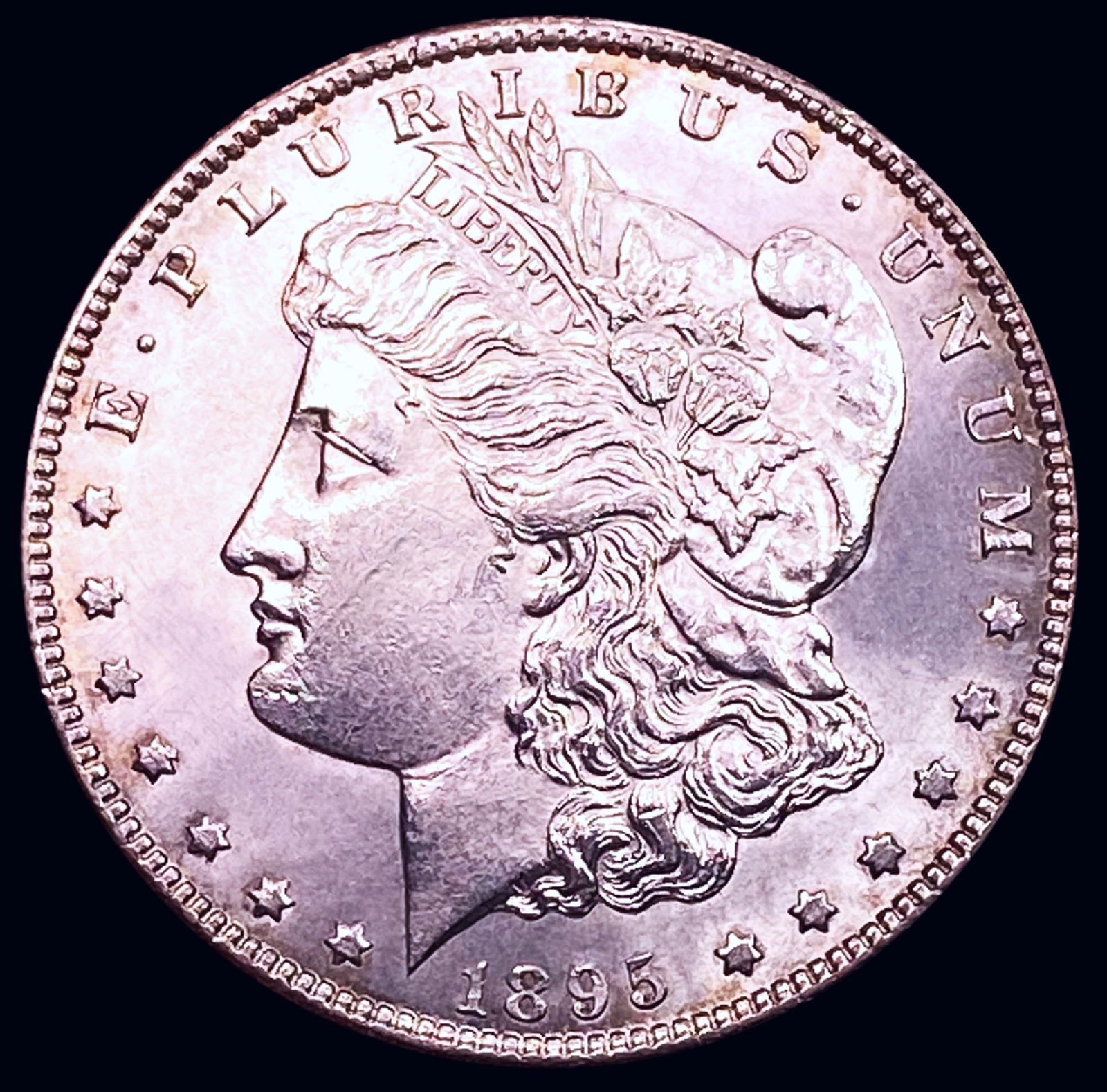 1895-S Morgan Silver Dollar CHOICE BU+ (1 of 2)