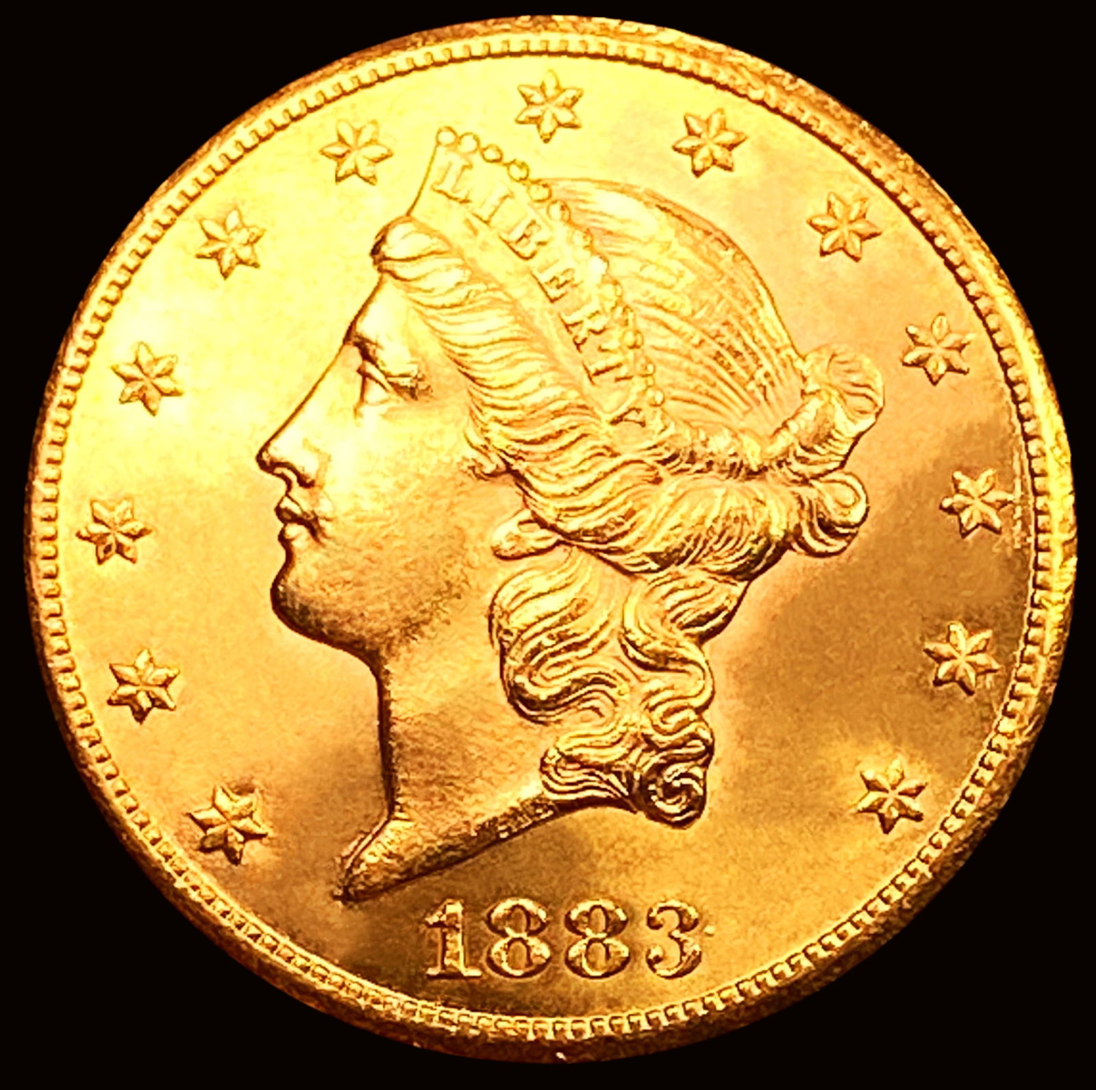 1883-CC $20 Gold Double Eagle CHOICE BU+ (1 of 2)