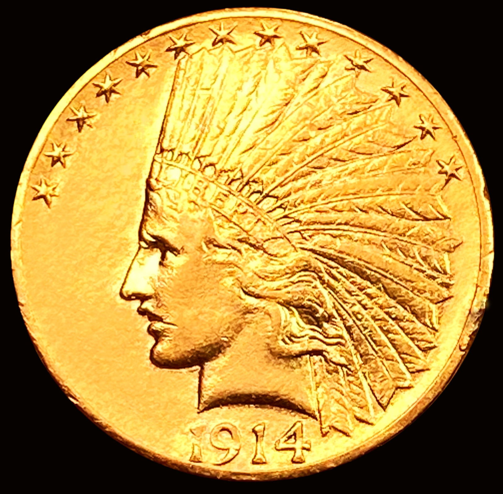 1914-S $10 Gold Eagle UNCIRCULATED (1 of 2)
