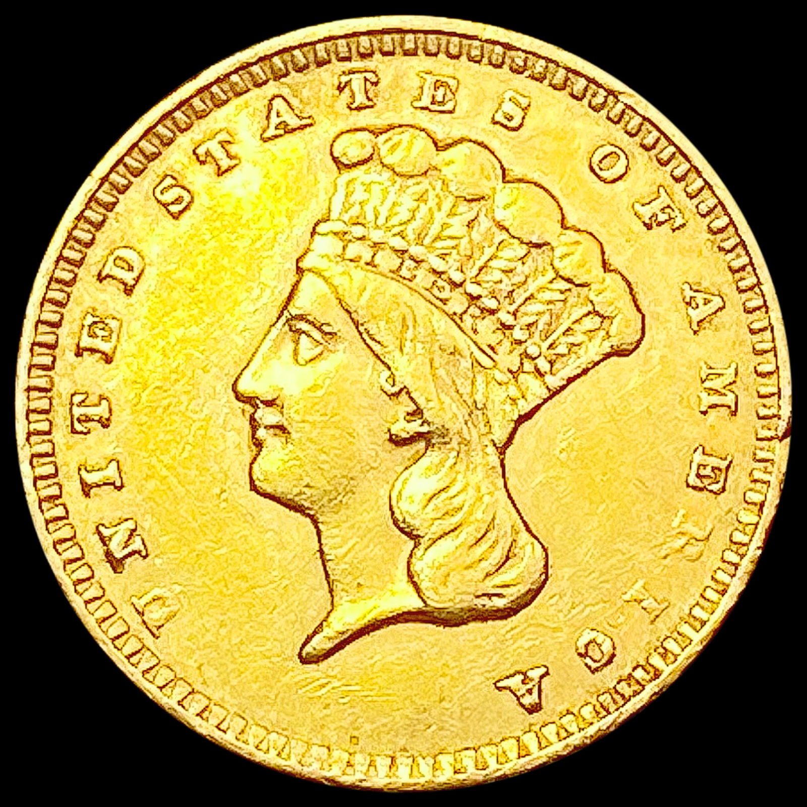 1856 Rare Gold Dollar UNCIRCULATED (1 of 2)