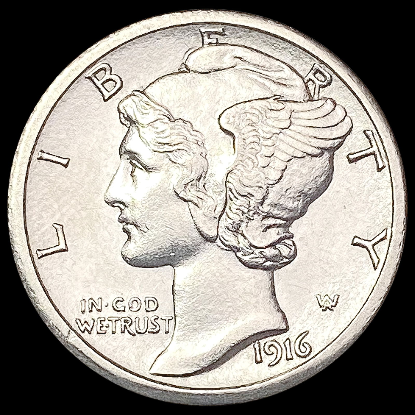 1916-S FSB Mercury Dime GEM BU (1 of 2)