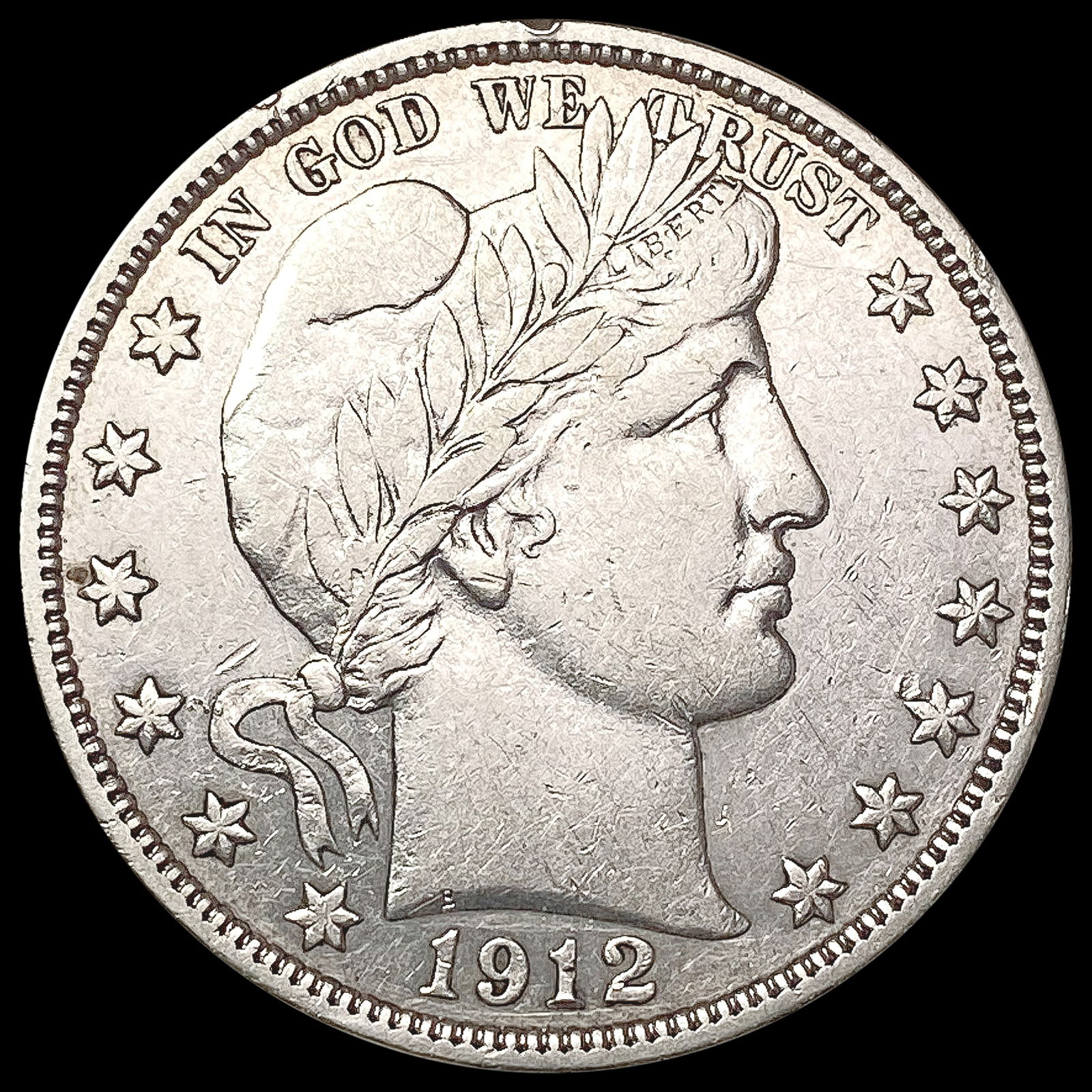 1912-S Barber Half Dollar CLOSELY UNCIRCULATED (1 of 2)