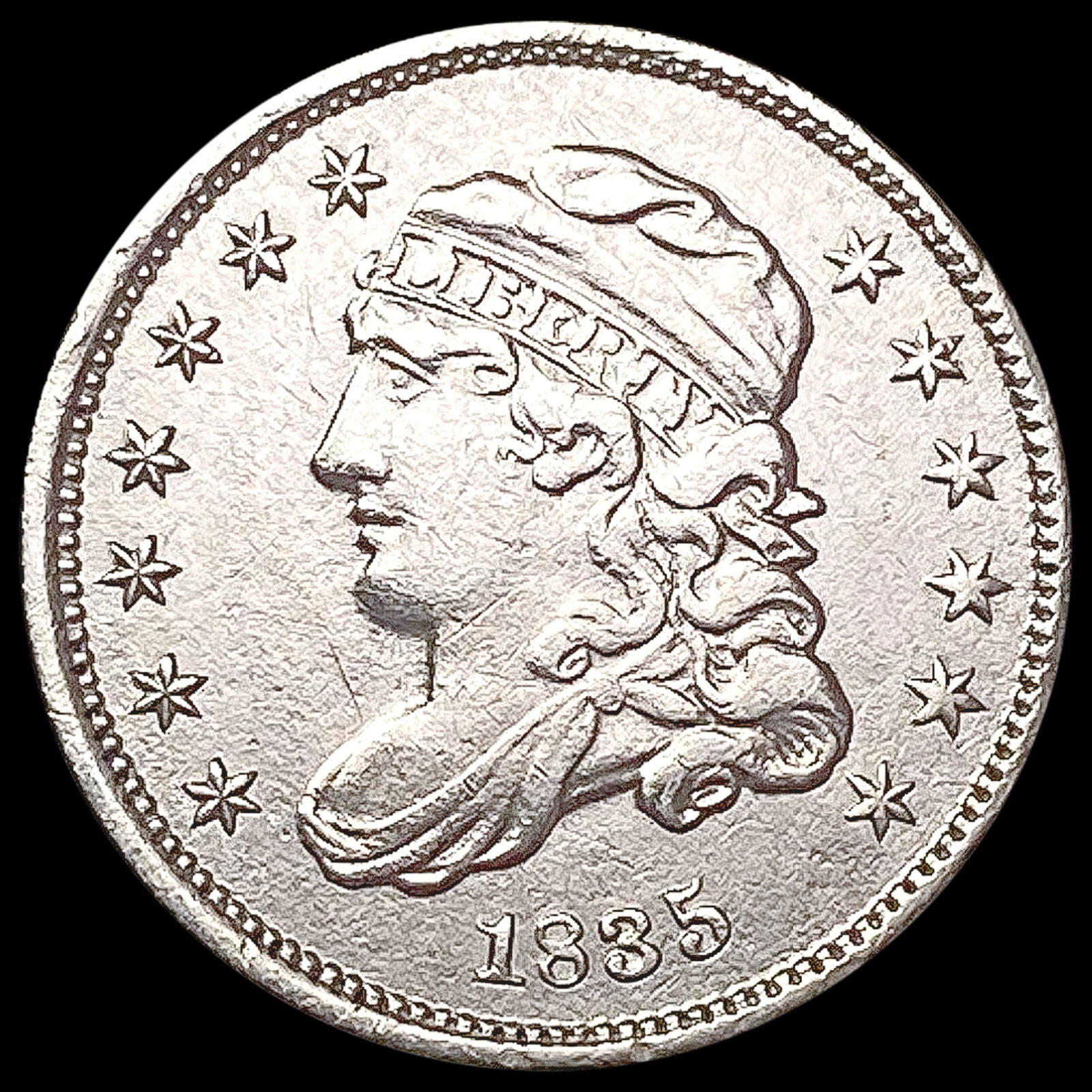1835 Capped Bust Nickel CHOICE AU (1 of 2)