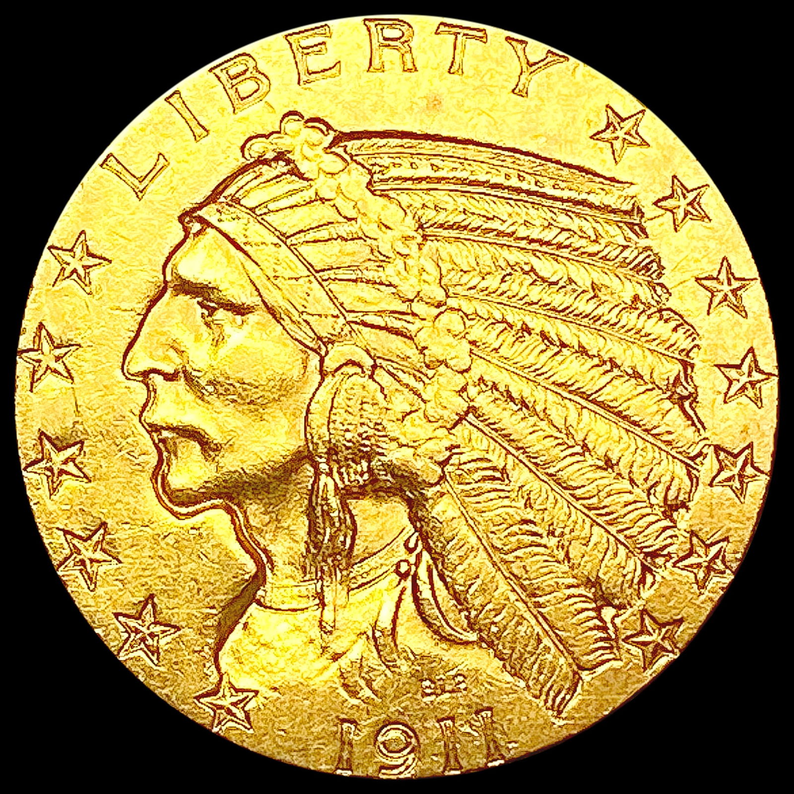 1911 $5 Gold Half Eagle UNCIRCULATED (1 of 2)