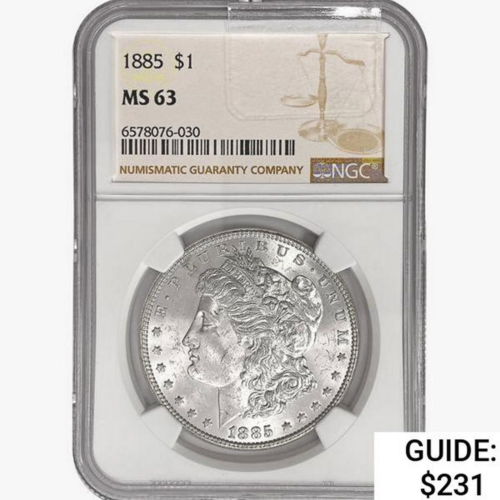 1885 Morgan Silver Dollar NGC MS63 (1 of 2)