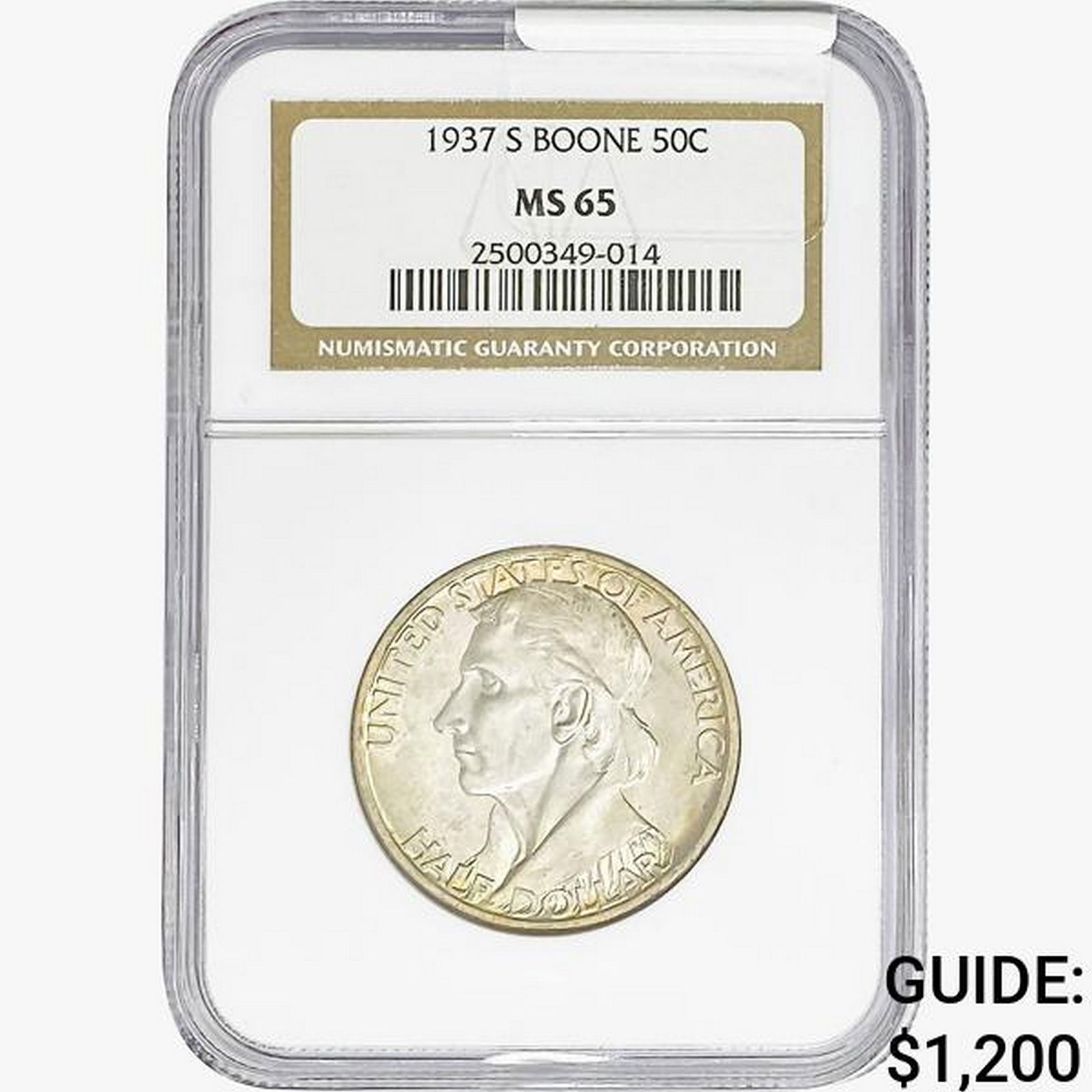 1937-S Boone Half Dollar NGC MS65 (1 of 2)