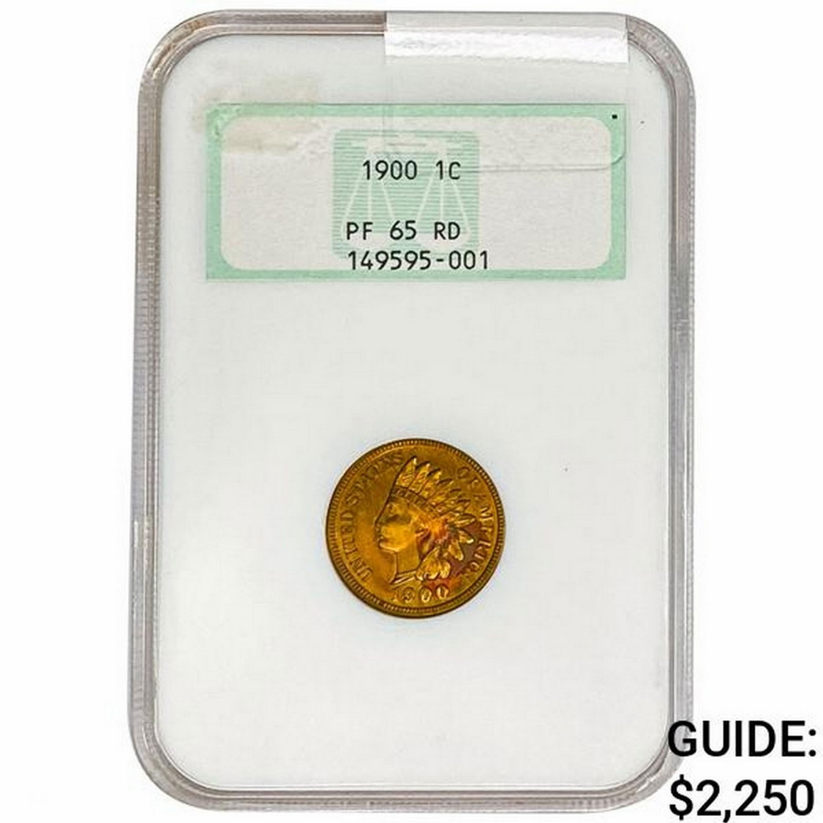 1900 Indian Head Cent NGC PF65 RD (1 of 2)