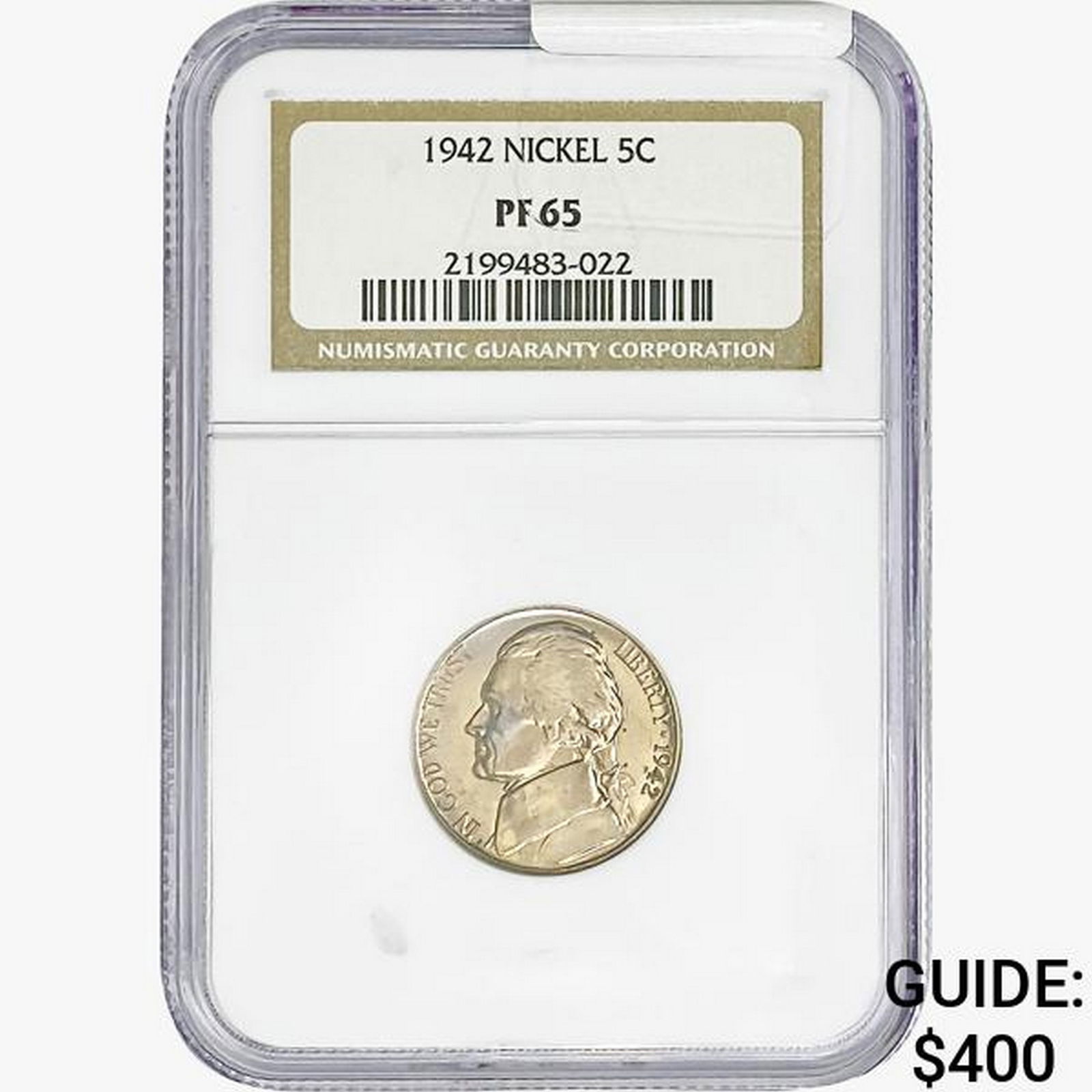 1942 Jefferson Nickel NGC PF65 (1 of 2)