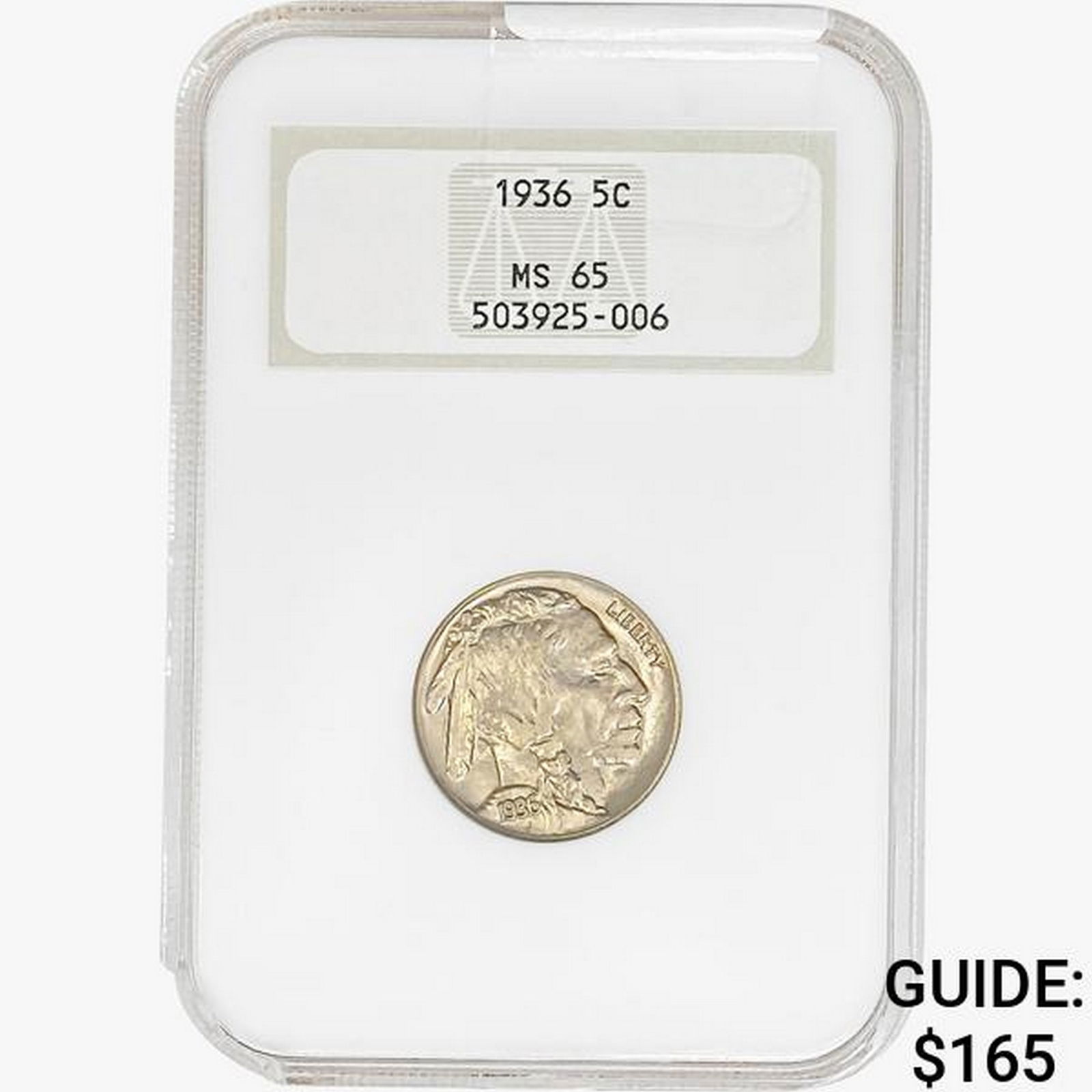 1936 Buffalo Nickel NGC MS65 (1 of 2)