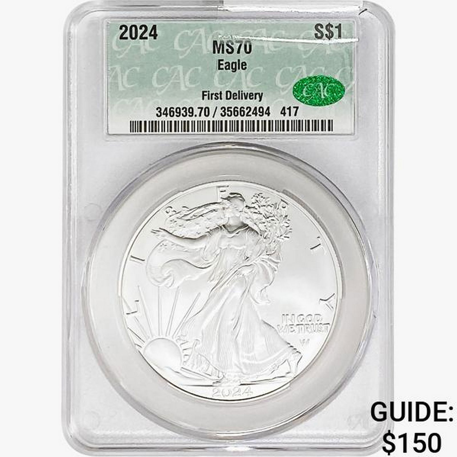 2024 Silver Eagle CAC MS70 (1 of 2)