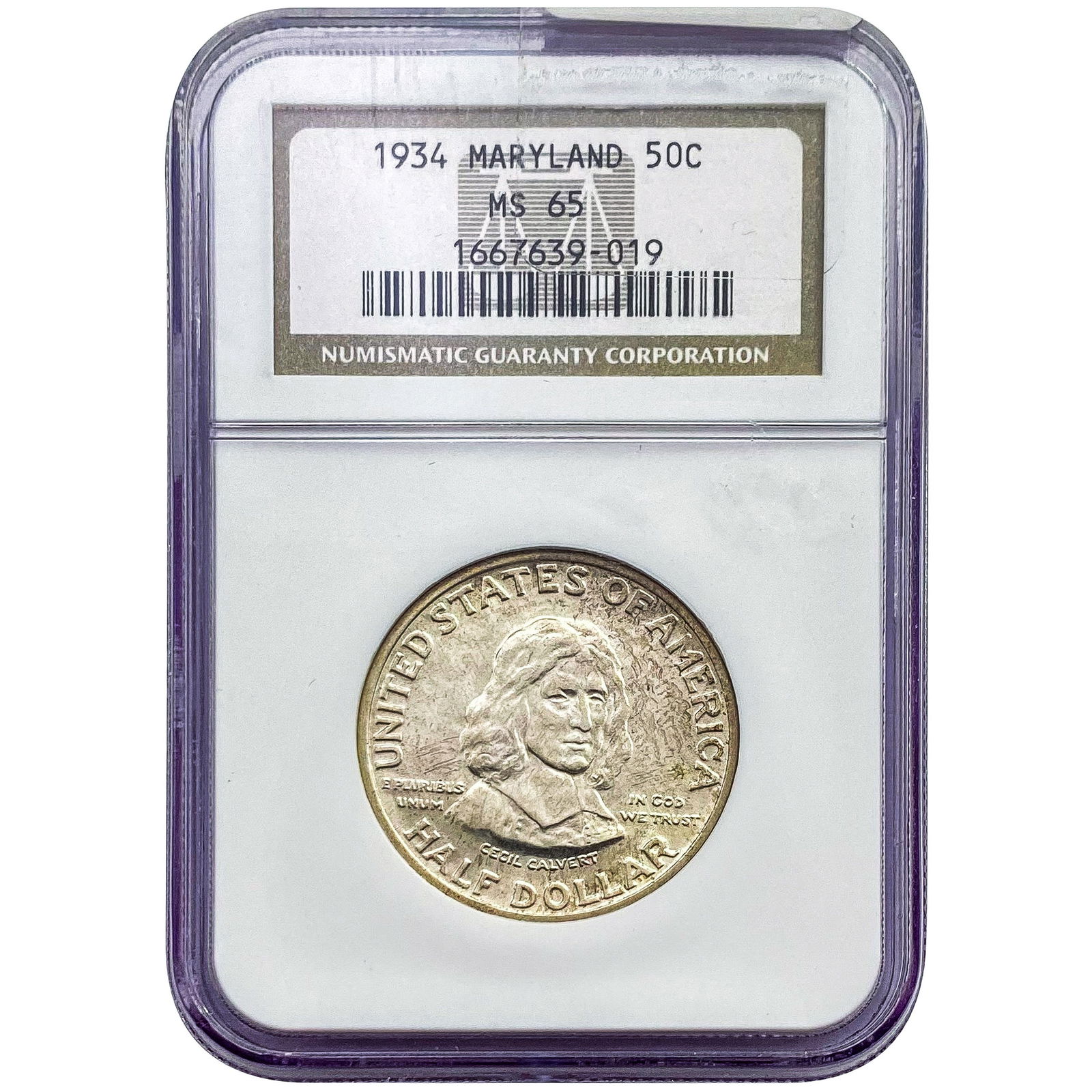 1934 Maryland Half Dollar NGC MS65 (1 of 2)