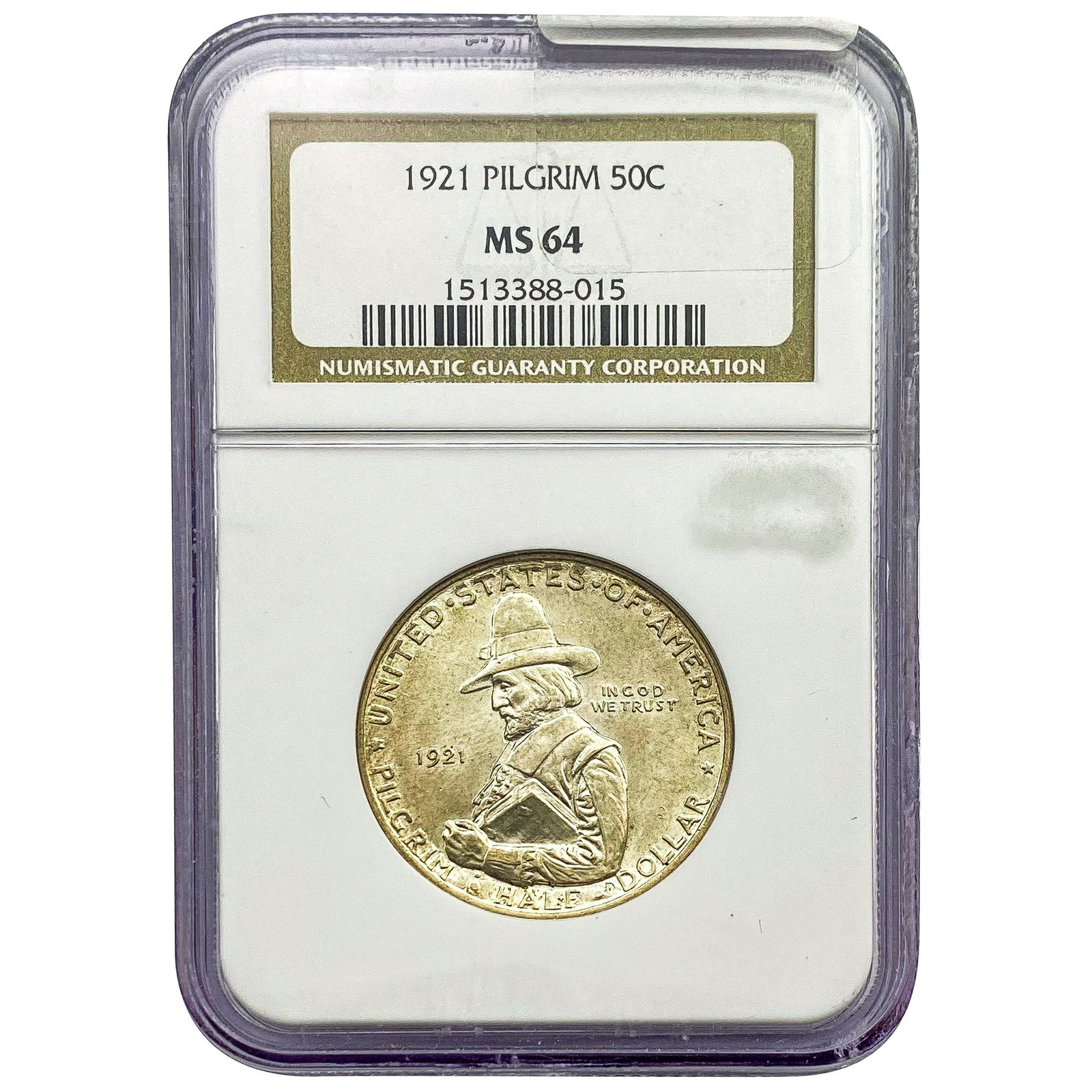 1921 Pilgrim Half Dollar NGC MS64 (1 of 2)