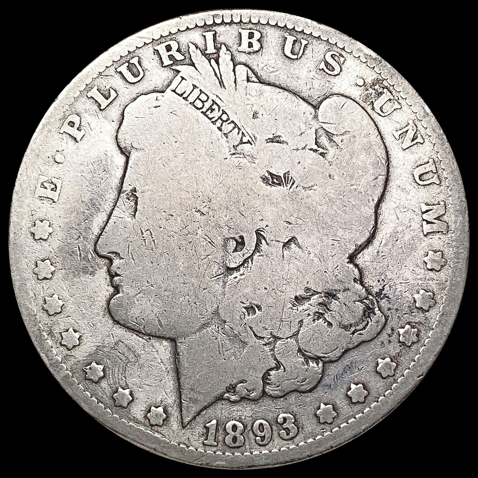 1893-O Morgan Silver Dollar NICELY CIRCULATED (1 of 2)